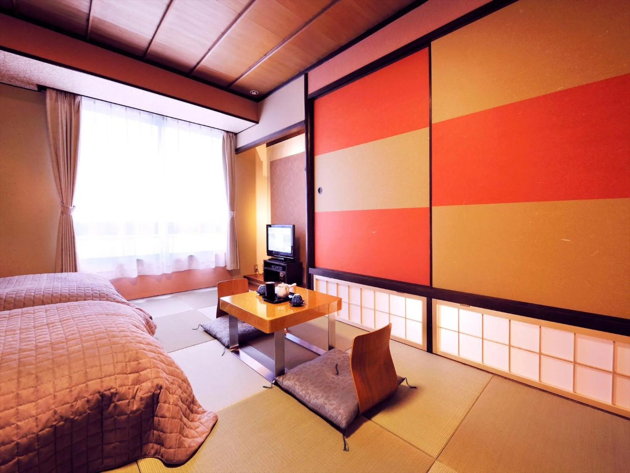 Other, Bed in Hotel Seiryu Japanese Spa inn with spectacular view in Osaka