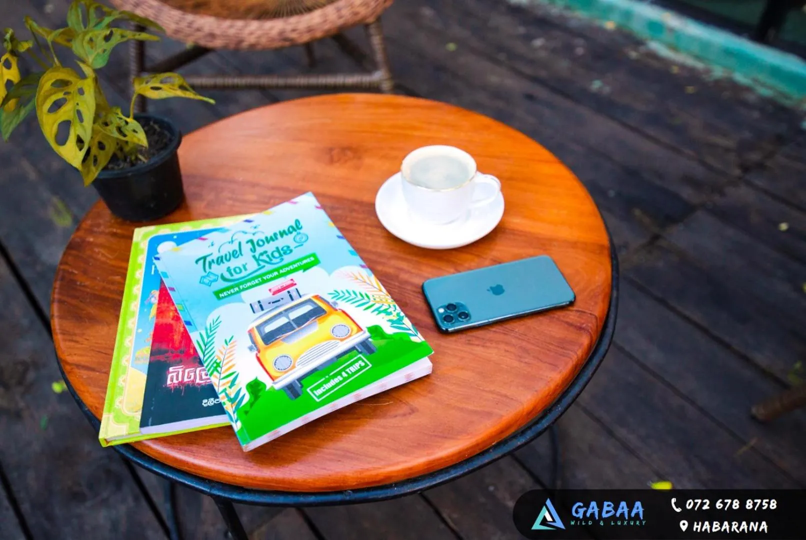 Text overlay in Gabaa Resort & Spa - Habarana