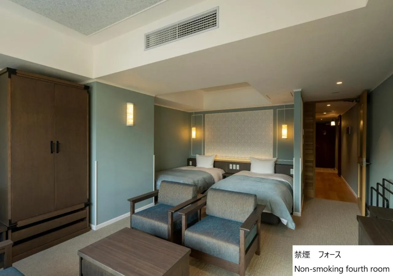 Bed in La Vista Hakodate Bay Annex