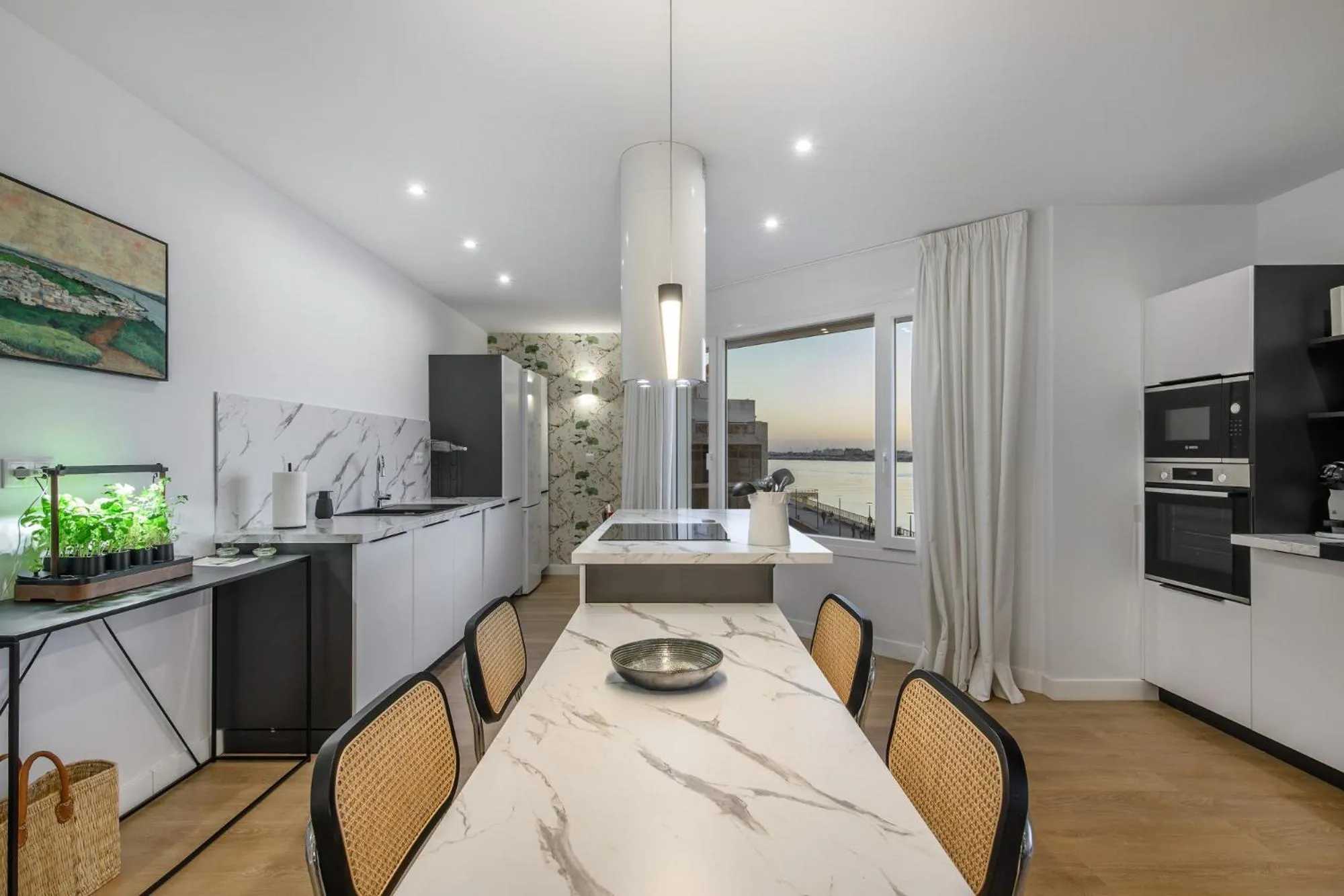 Kitchen or kitchenette in Apartamento sobre el rio Guadiana