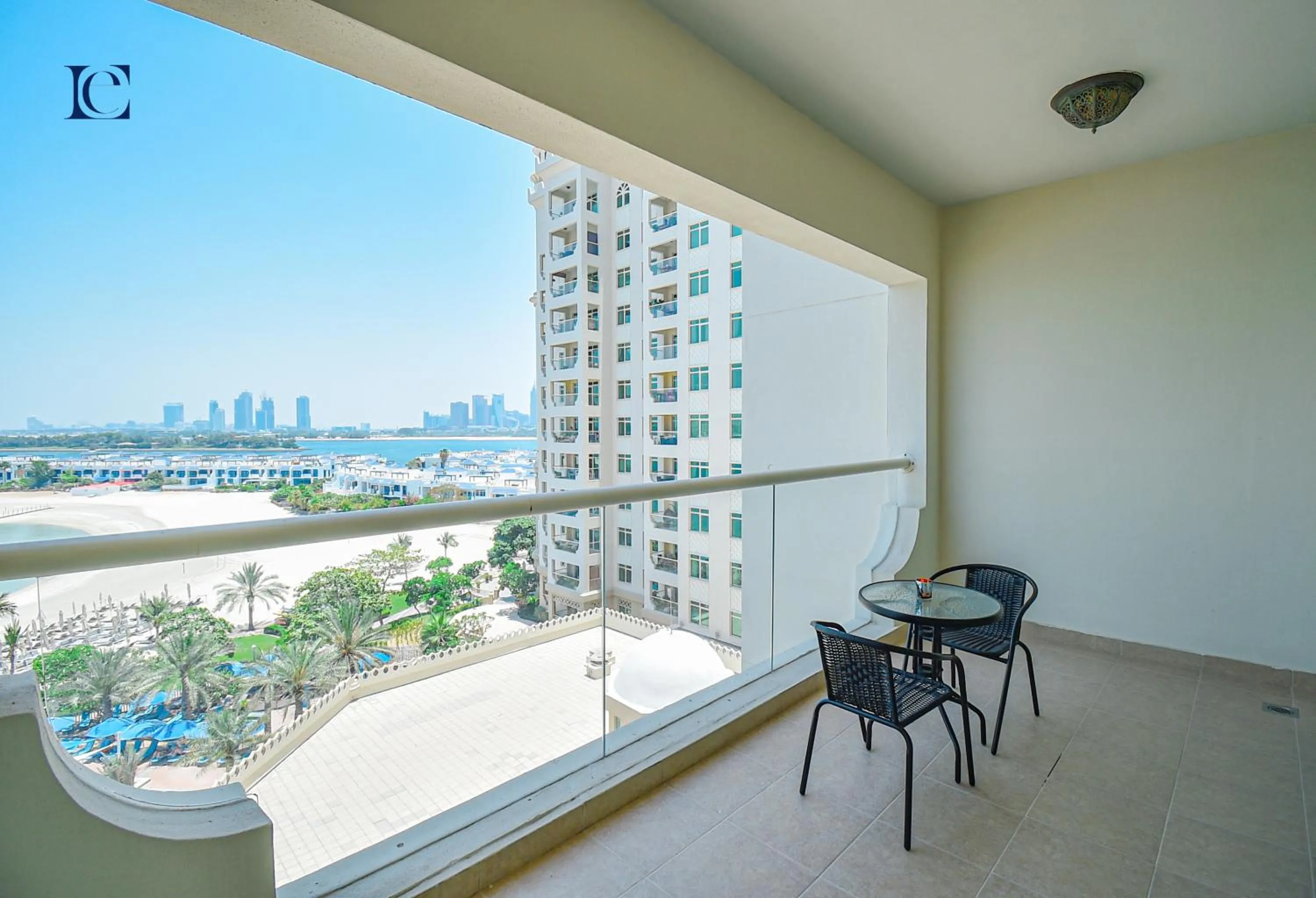 Patio in Luxury Escapes - Palm Jumeirah's Spectacular Ocean-View Apartment - NABAT
