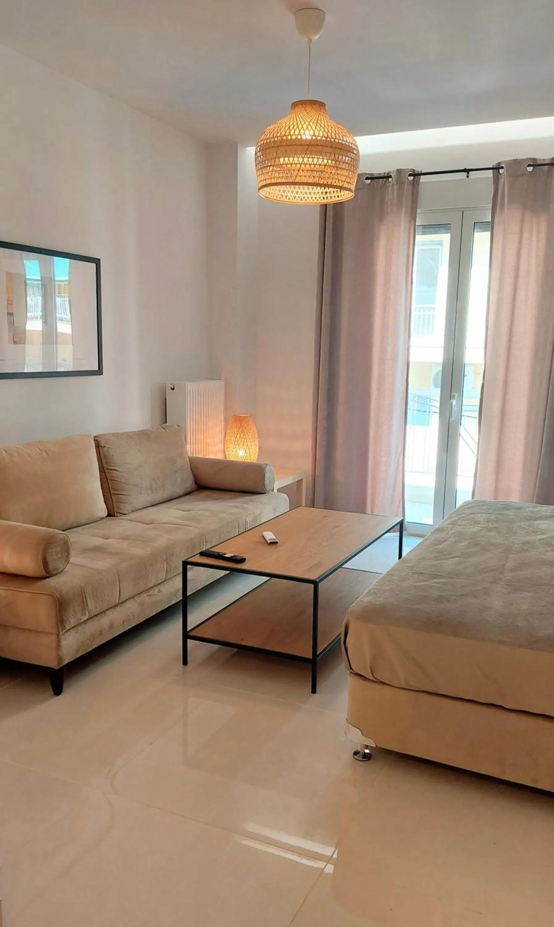 Bed in Wonderful apartment in Acropolis