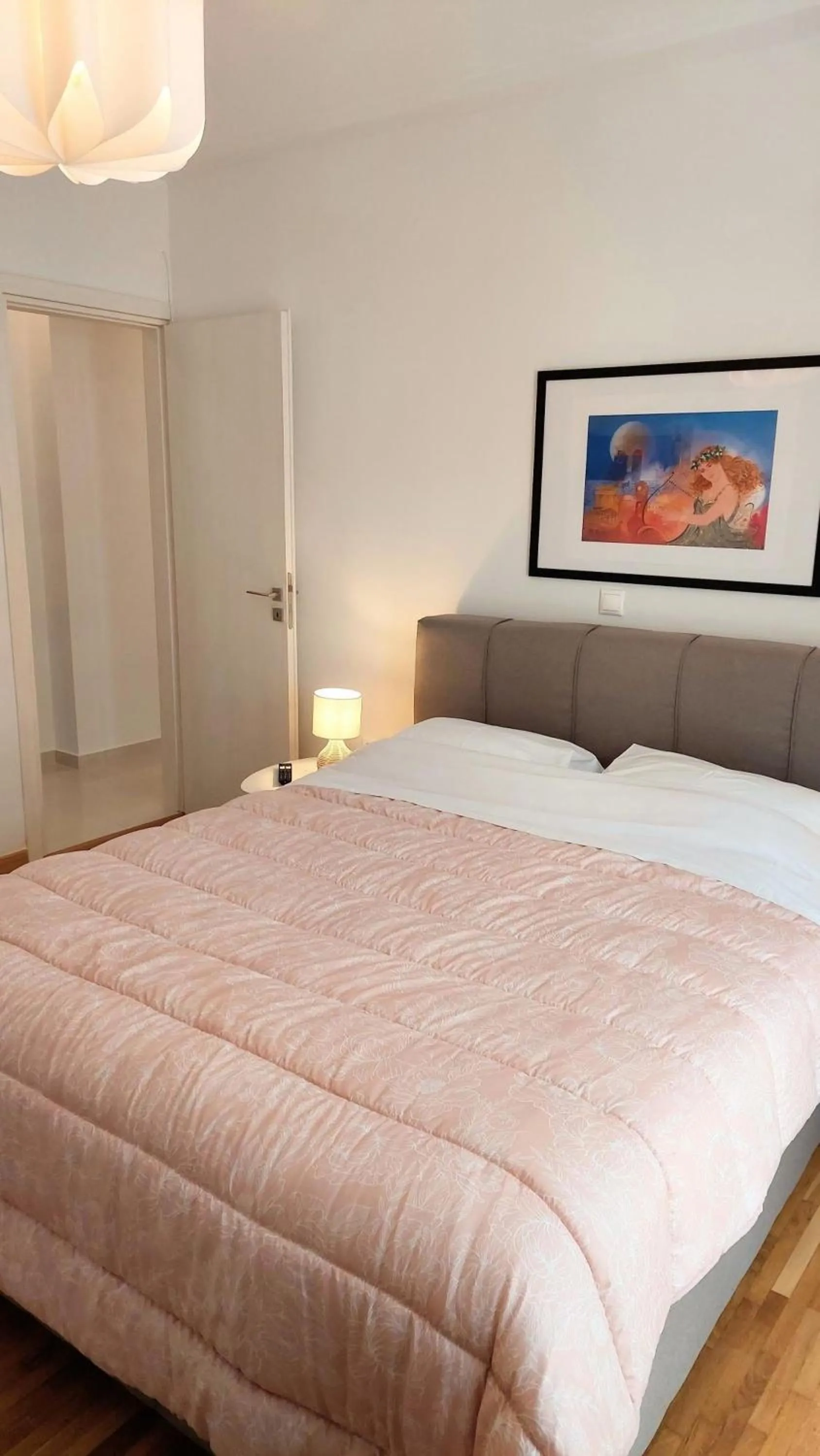 Bed in Wonderful apartment in Acropolis