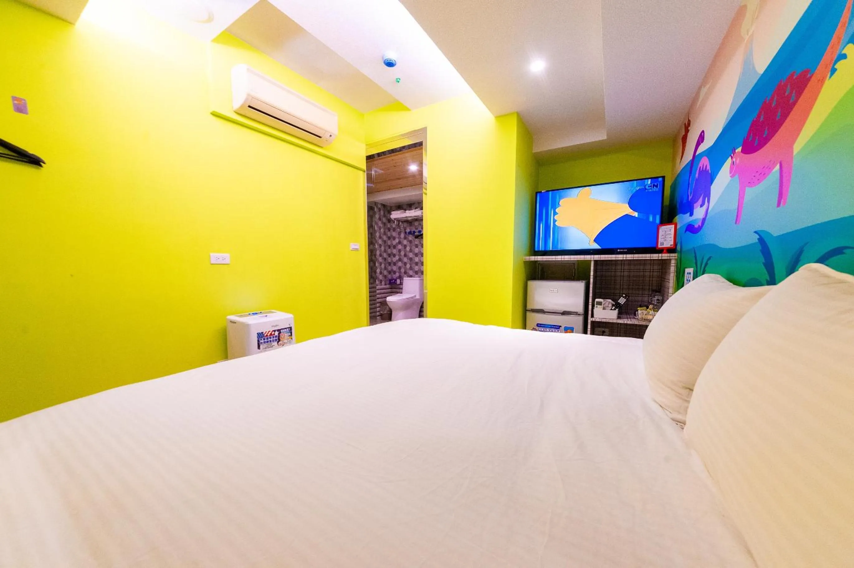 On site, Bed in Have Fun Hotel