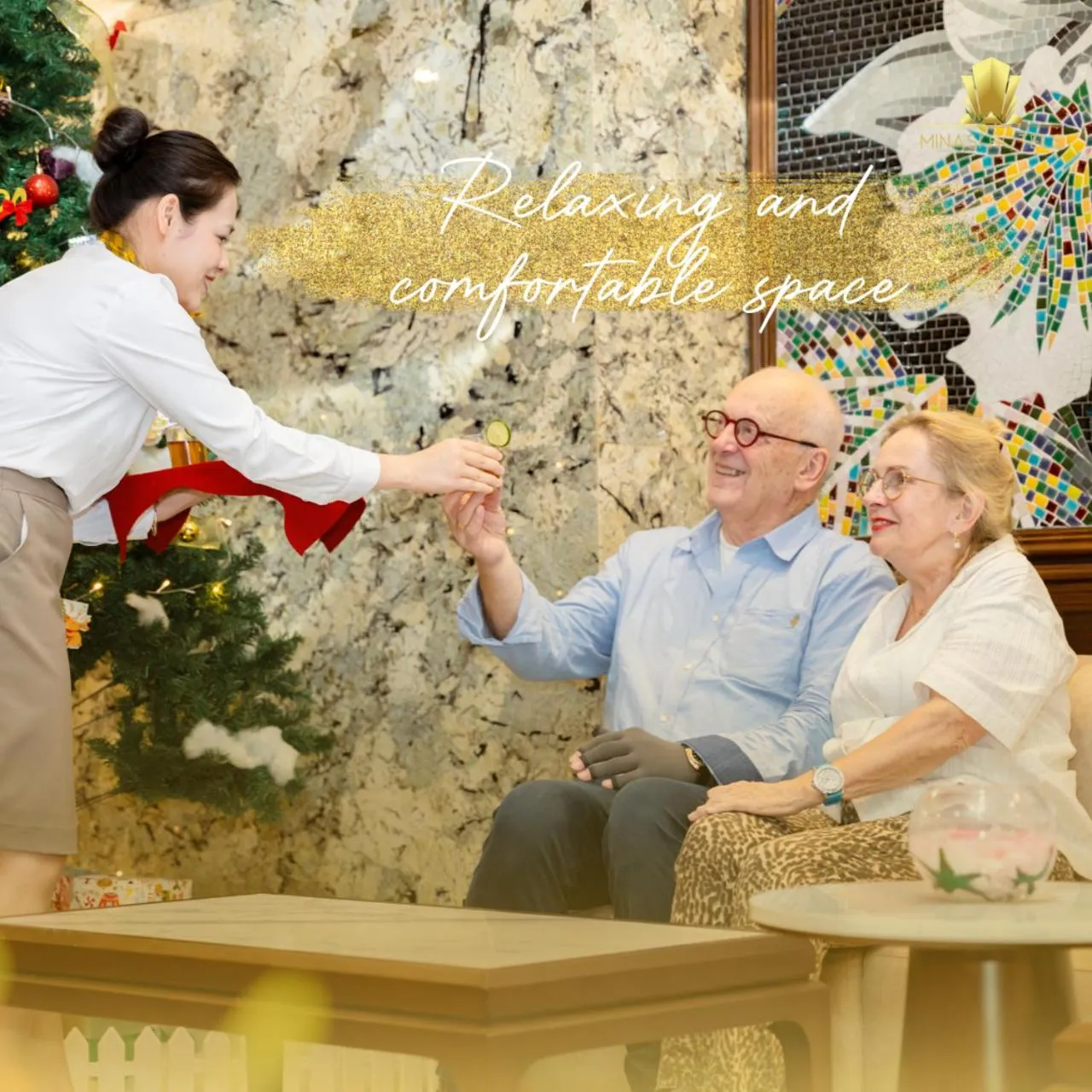 Seating area in Minasi Premium Hotel