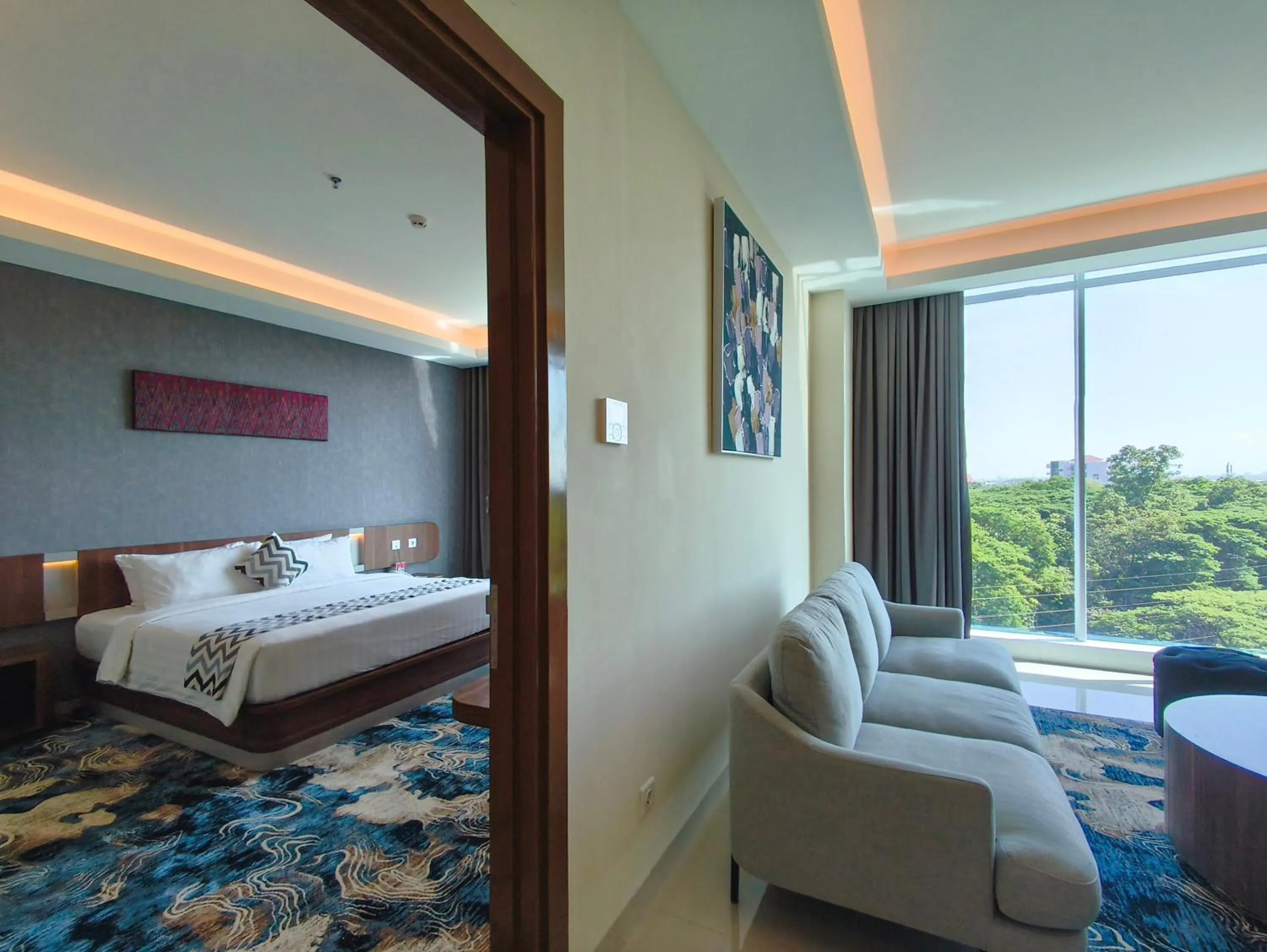 Bed in UNHAS HOTEL & CONVENTION