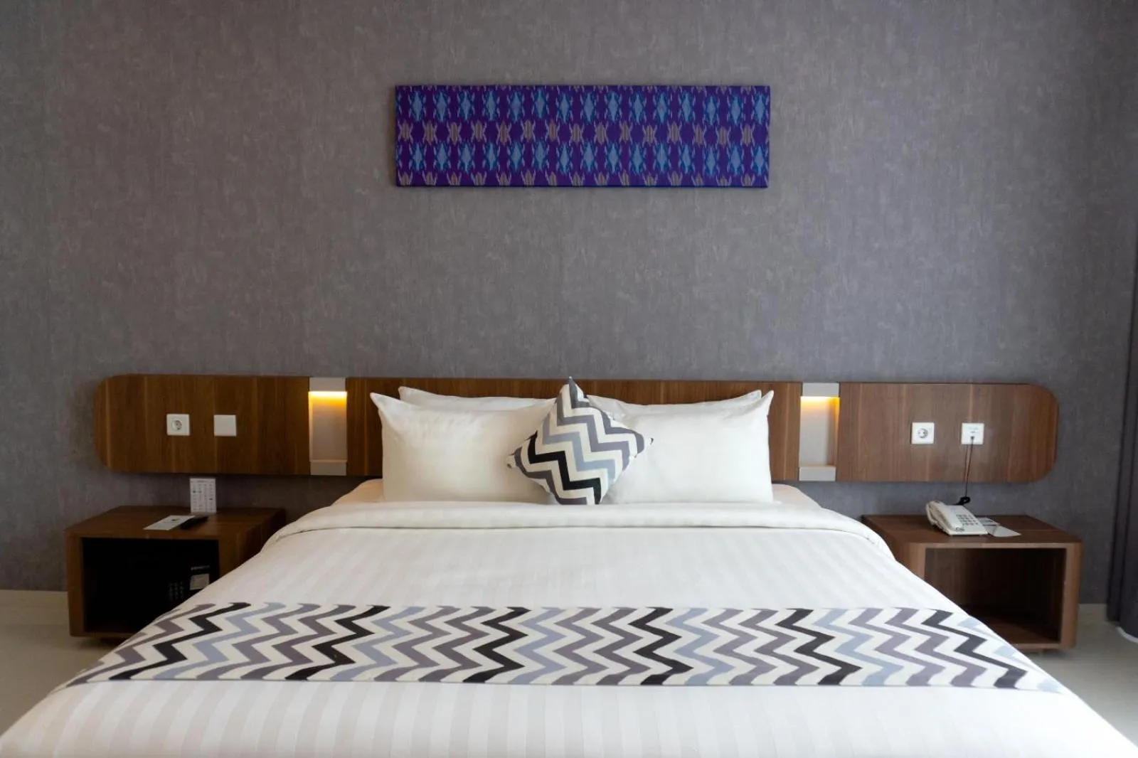 Bed in UNHAS HOTEL & CONVENTION