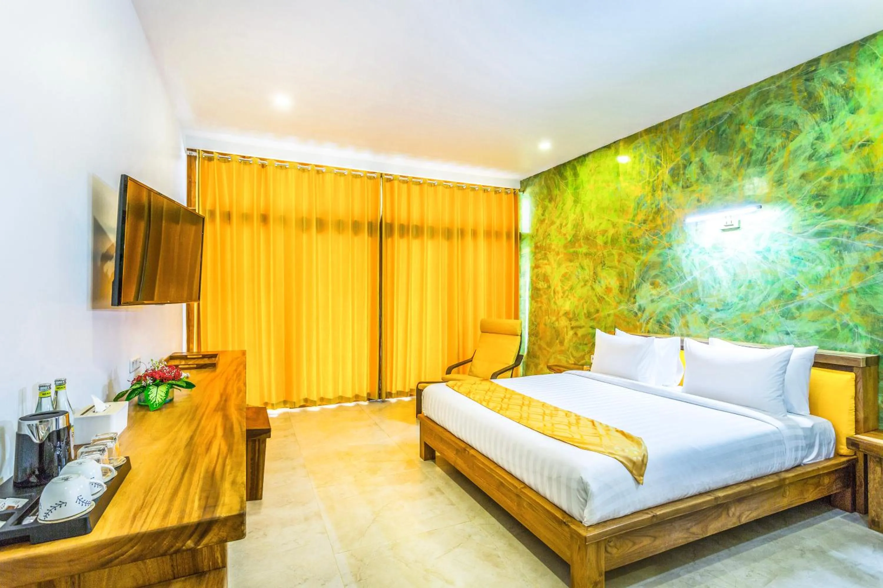 Bedroom, Bed in Pearl Sunset Resort - Sunset Moments, Adults Only