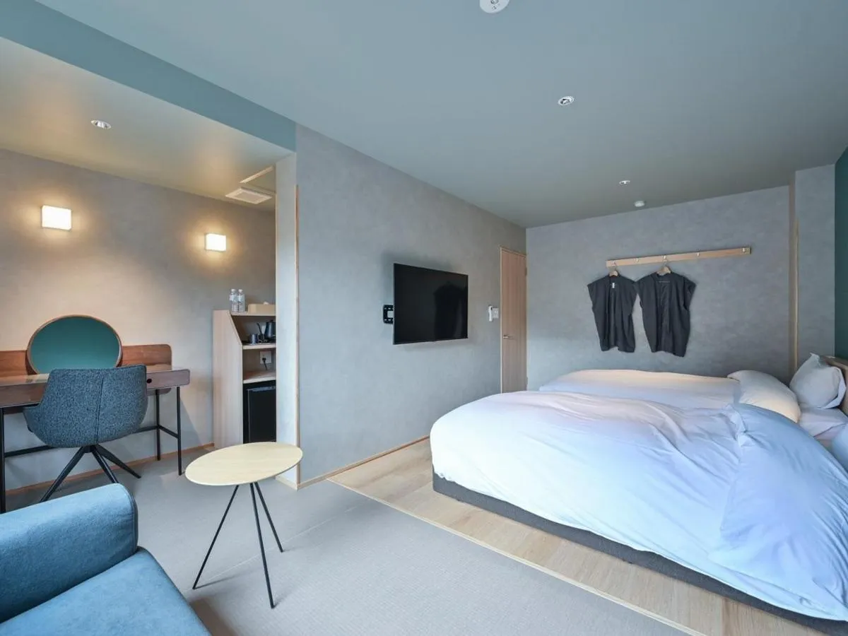 Bed in Ureshino Onsen Yusyuku Sarayama