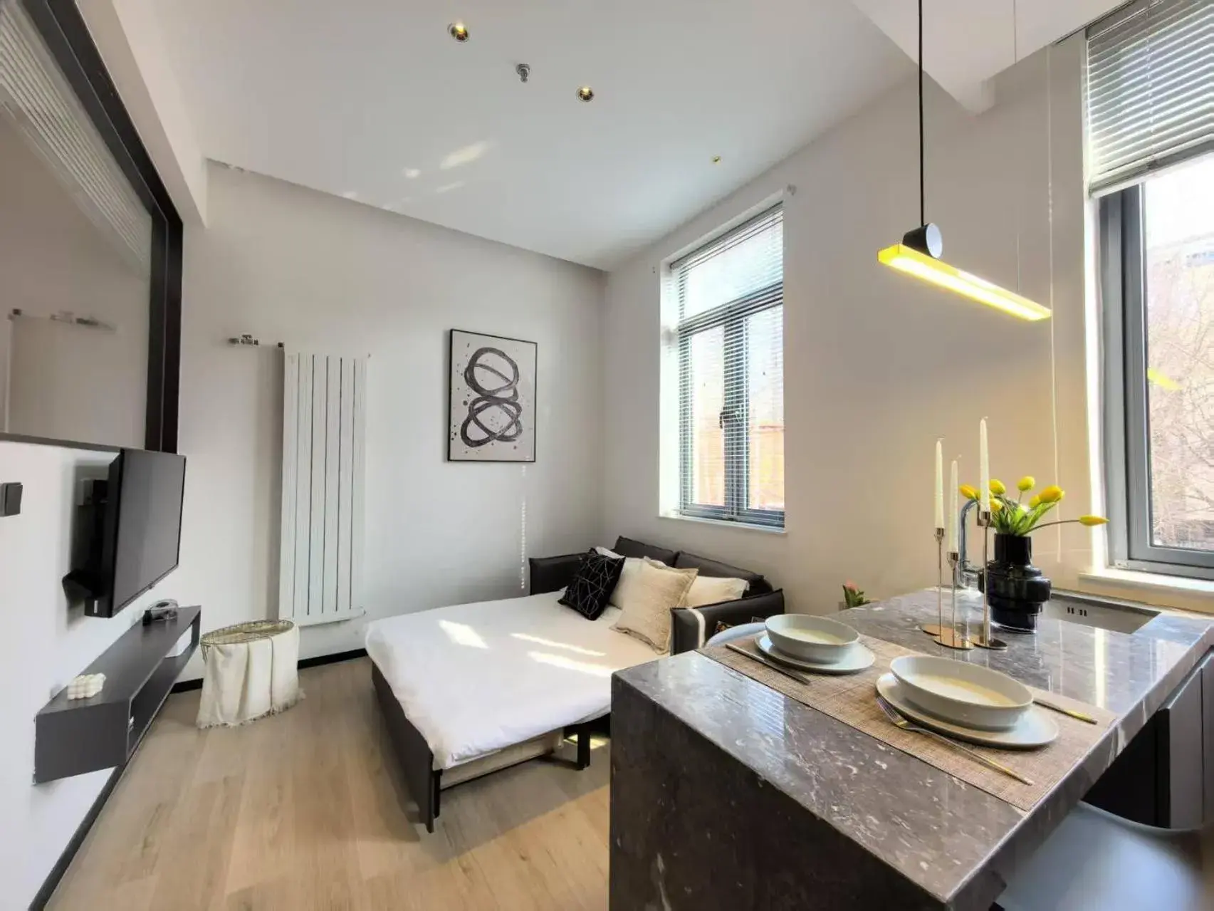 Living room in base-Beijing Sanlitun Serviced Apartment Living room in base-Beijing Sanlitun Serviced Apartment