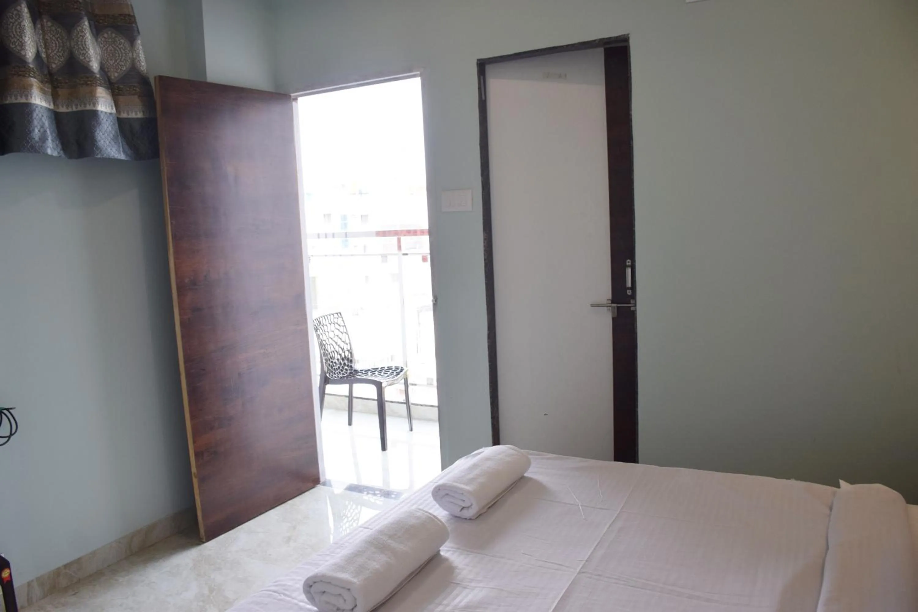 Balcony/Terrace, Bed in Shankar Residency, Akkalkot