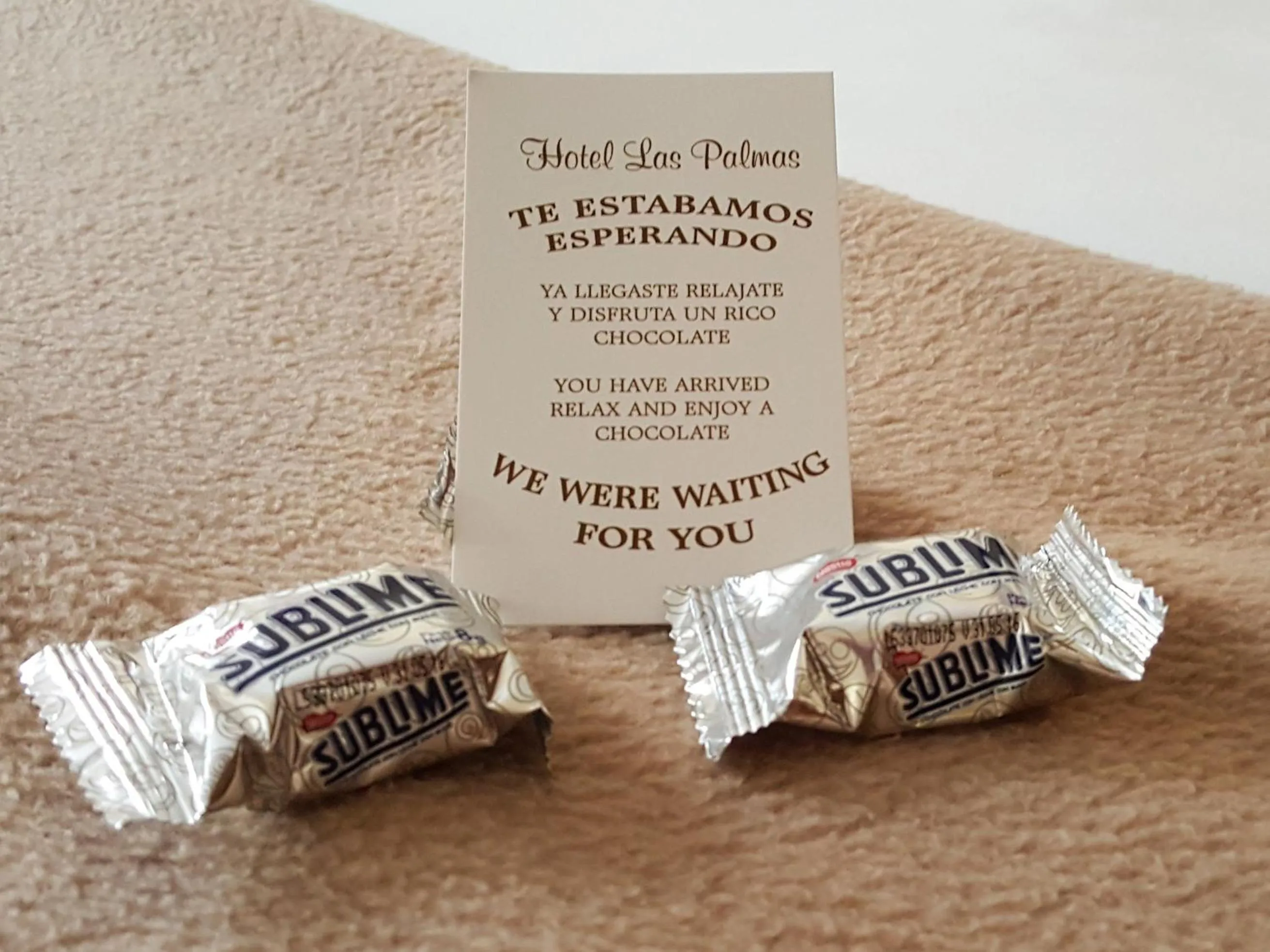 Food and drinks in Hotel Las Palmas