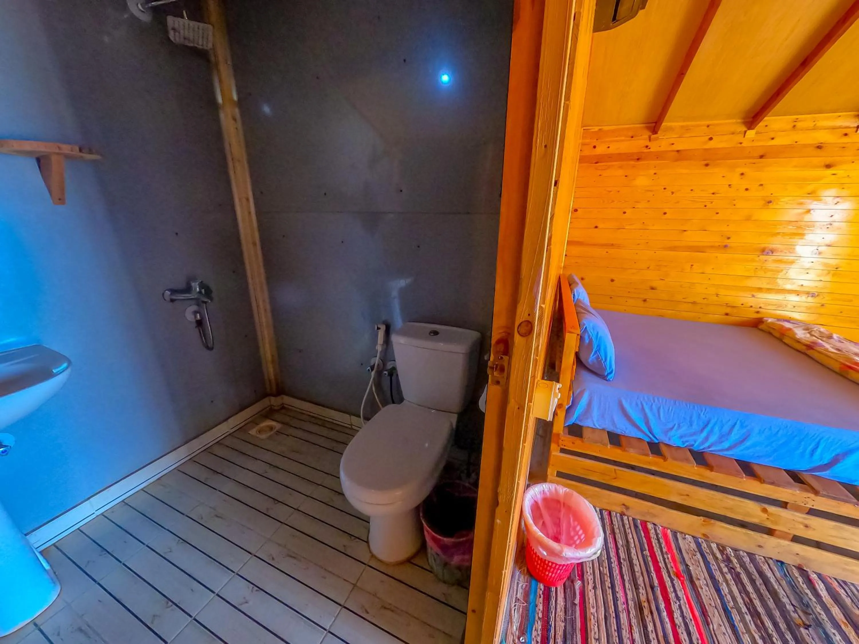 Toilet, Bed in Baraka Camp