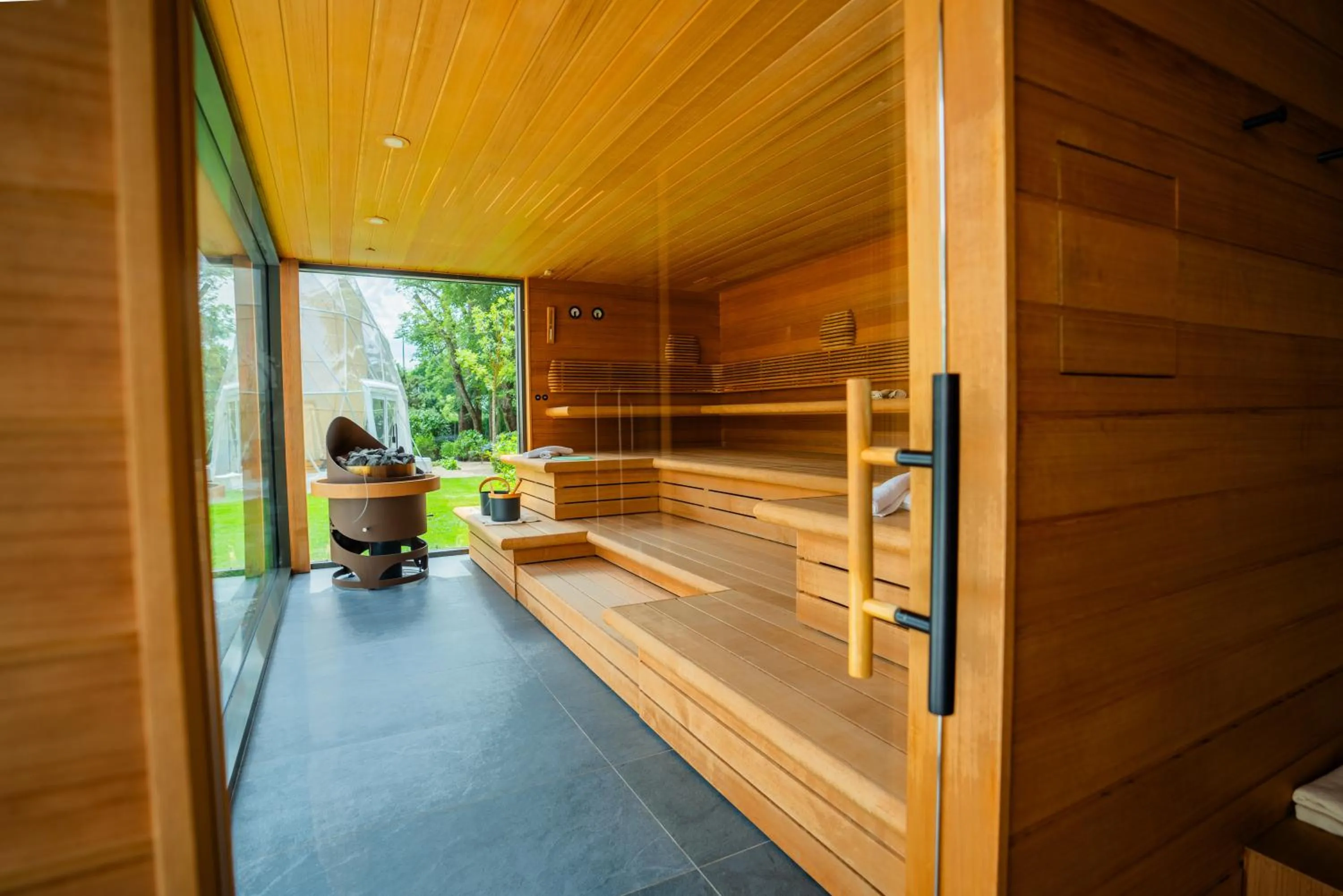 Sauna in Normafa Hotel & Retreat