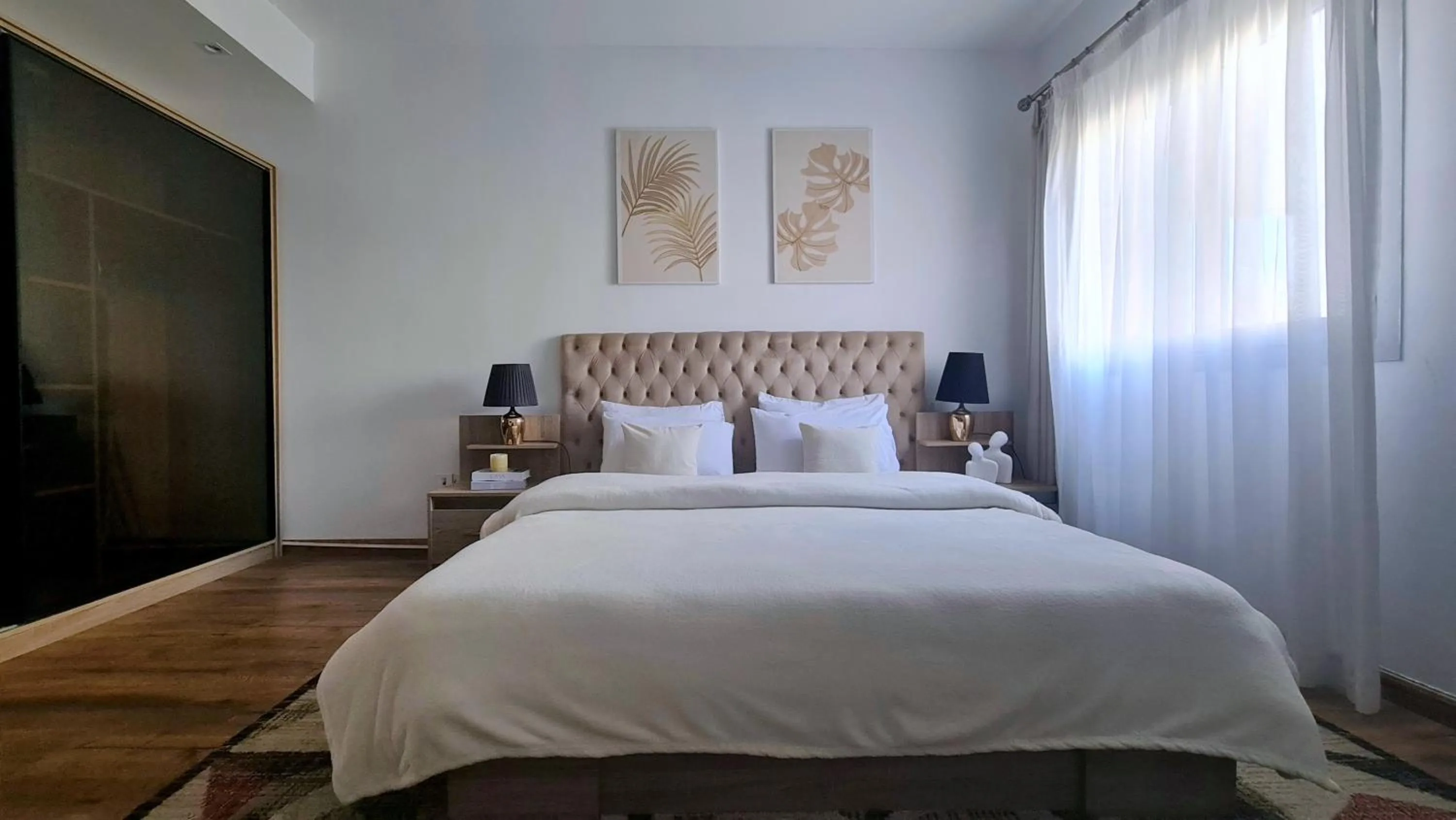 Bedroom, Bed in Axxodia- Apartments In Cairo Festival City