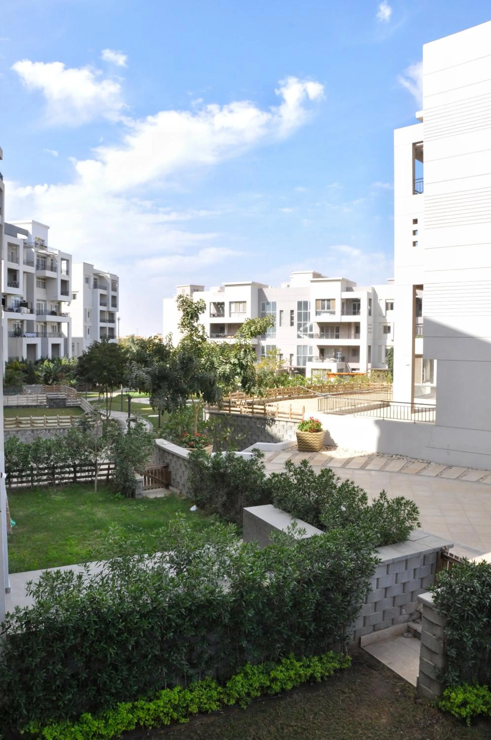 Garden view in Axxodia- Apartments In Cairo Festival City