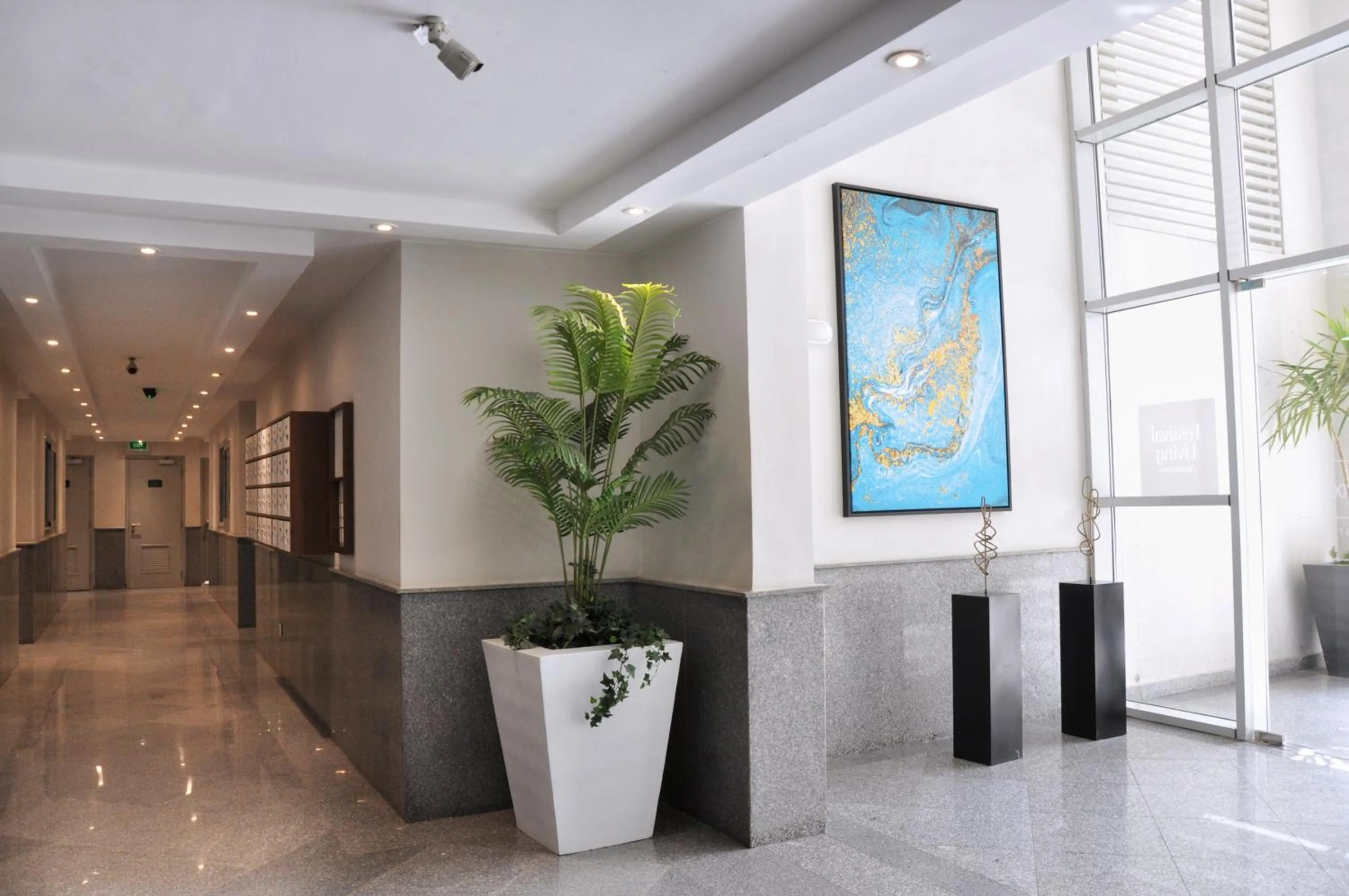 Lobby or reception in Axxodia- Apartments In Cairo Festival City