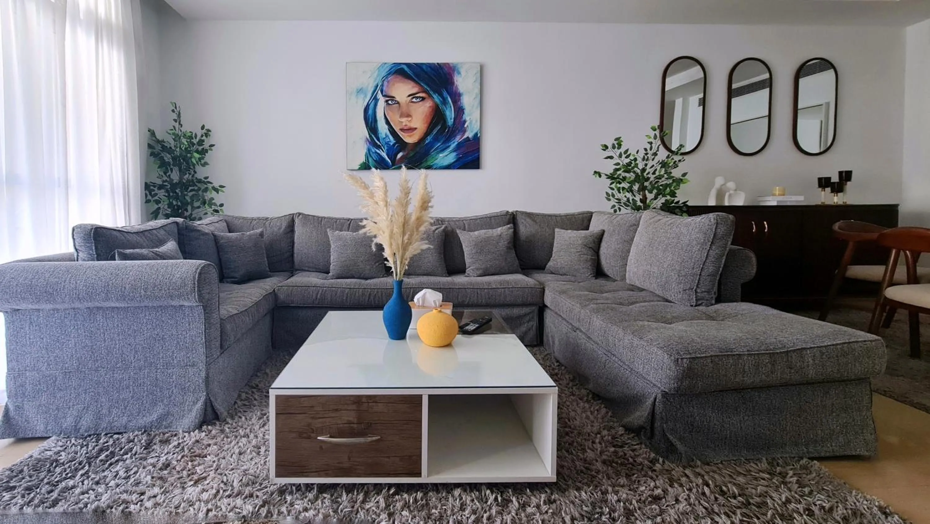 Living room in Axxodia- Apartments In Cairo Festival City