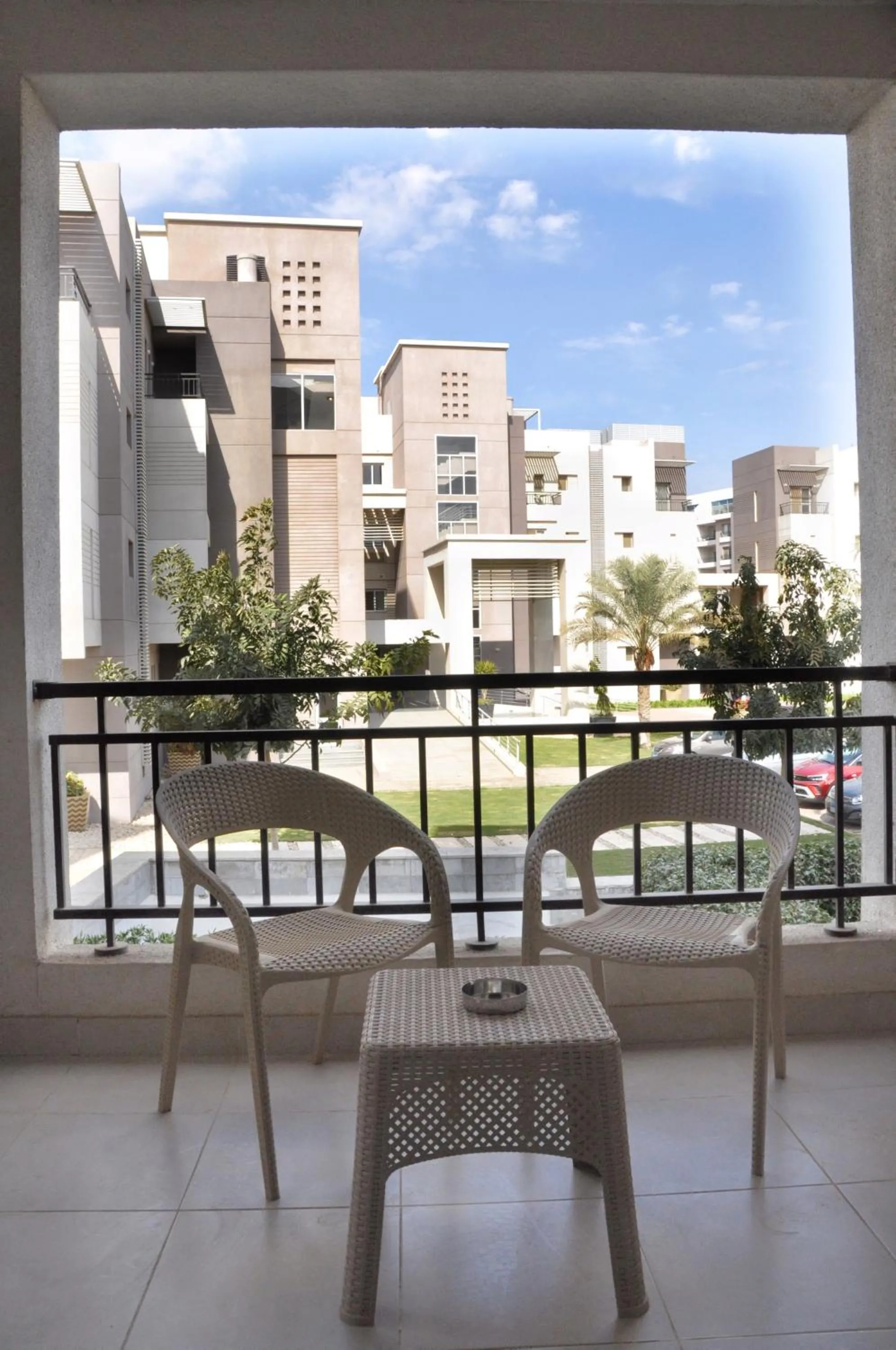 Balcony/Terrace in Axxodia- Apartments In Cairo Festival City