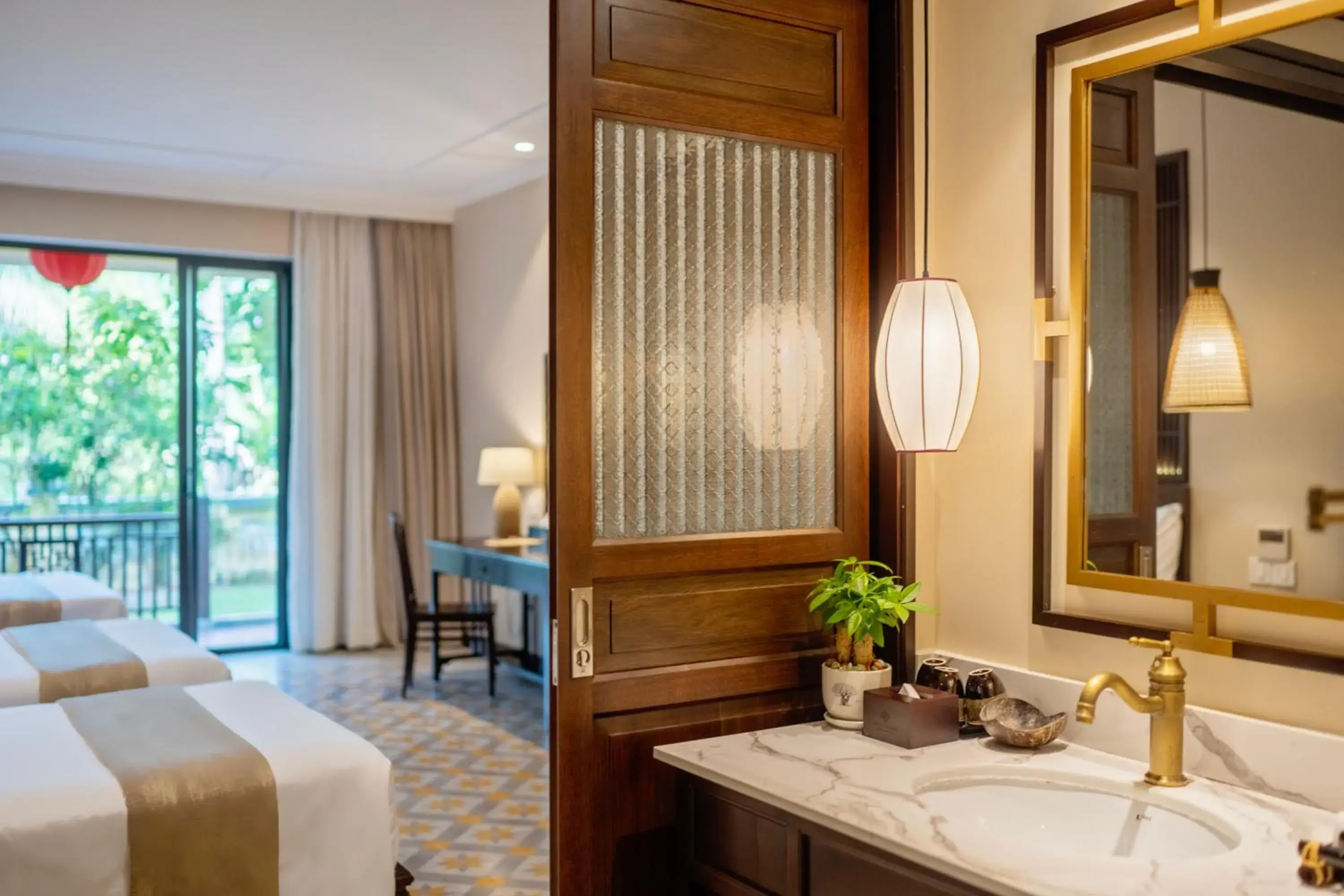 Bed in Ahoy Hoi An Boutique Resort & Spa Bed in Ahoy Hoi An Boutique Resort & Spa