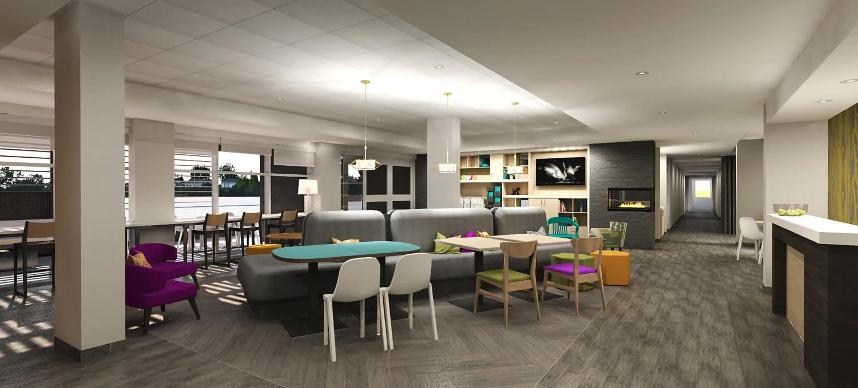Lobby or reception in Home2 Suites By Hilton Quebec City