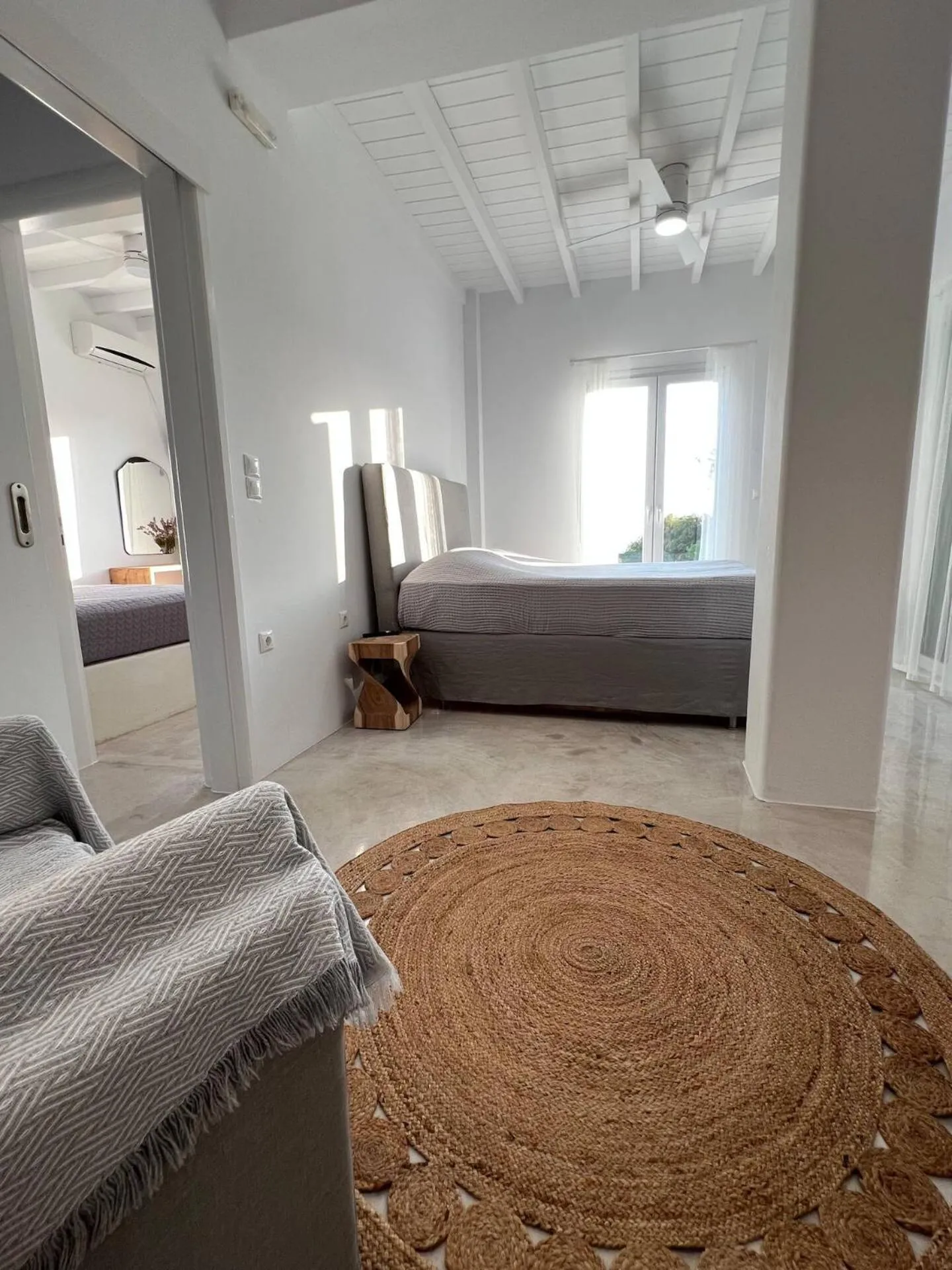 Bed in White Villa Milos