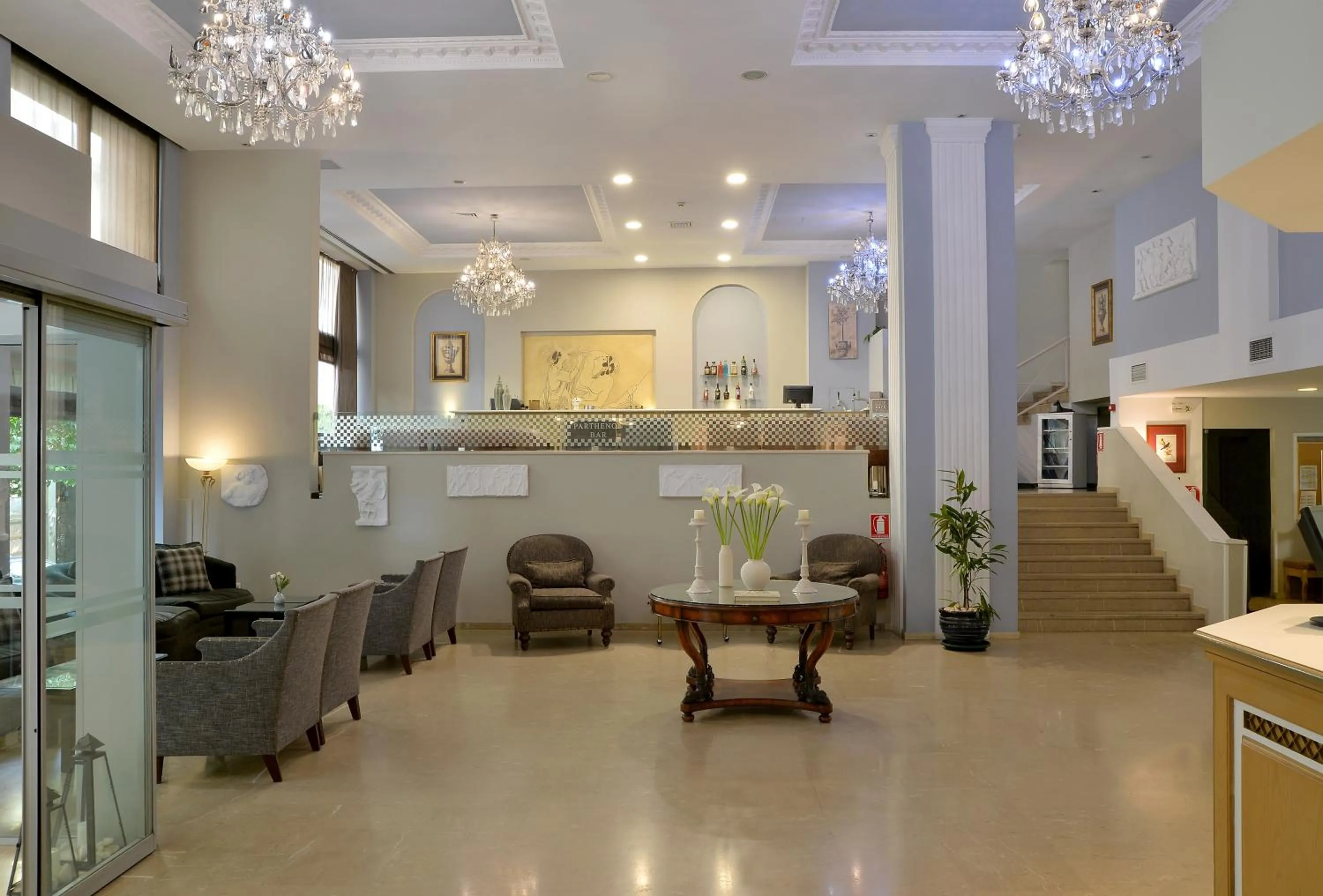 Lobby or reception in Airotel Parthenon