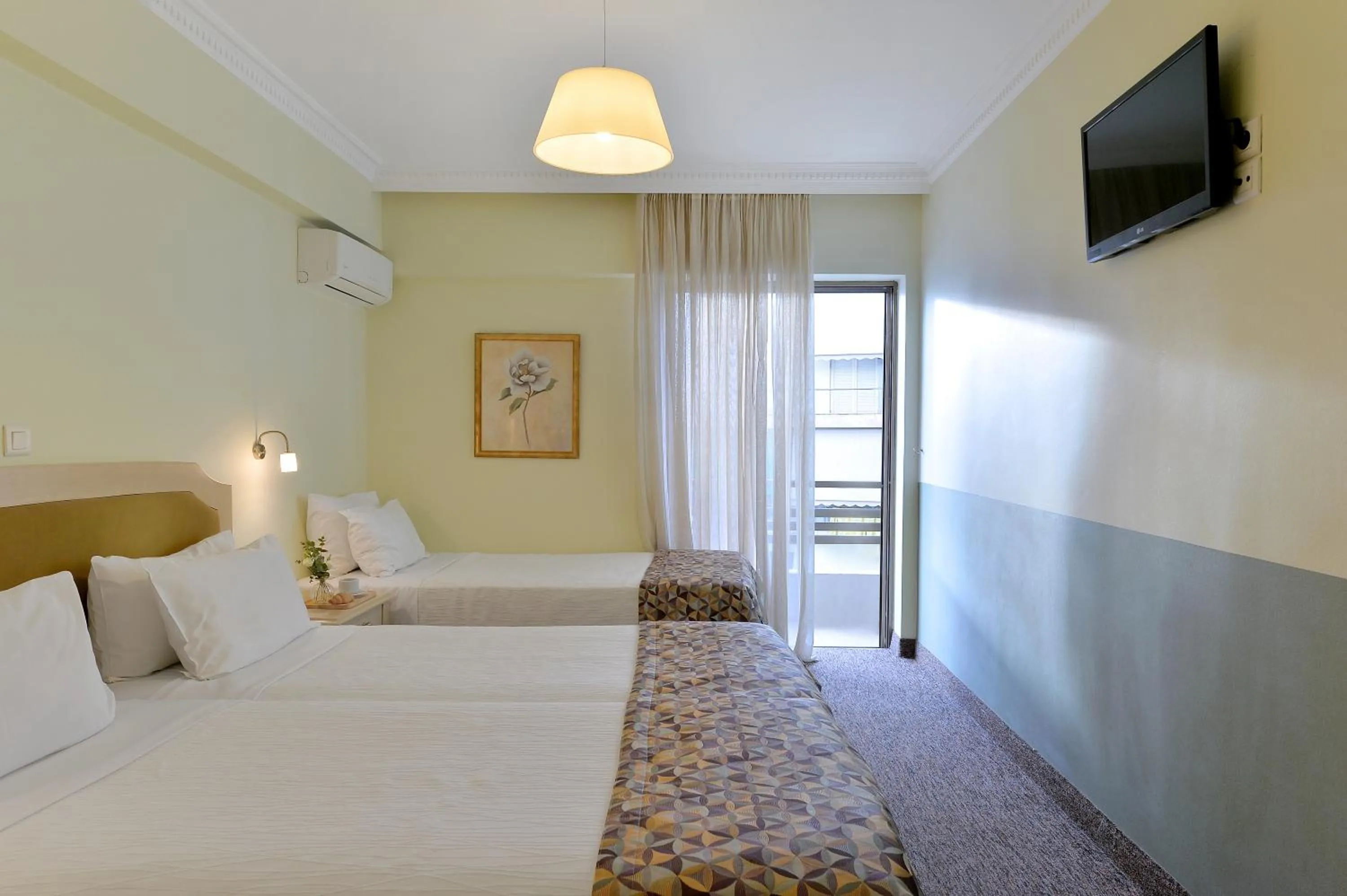 Bedroom, Bed in Airotel Parthenon