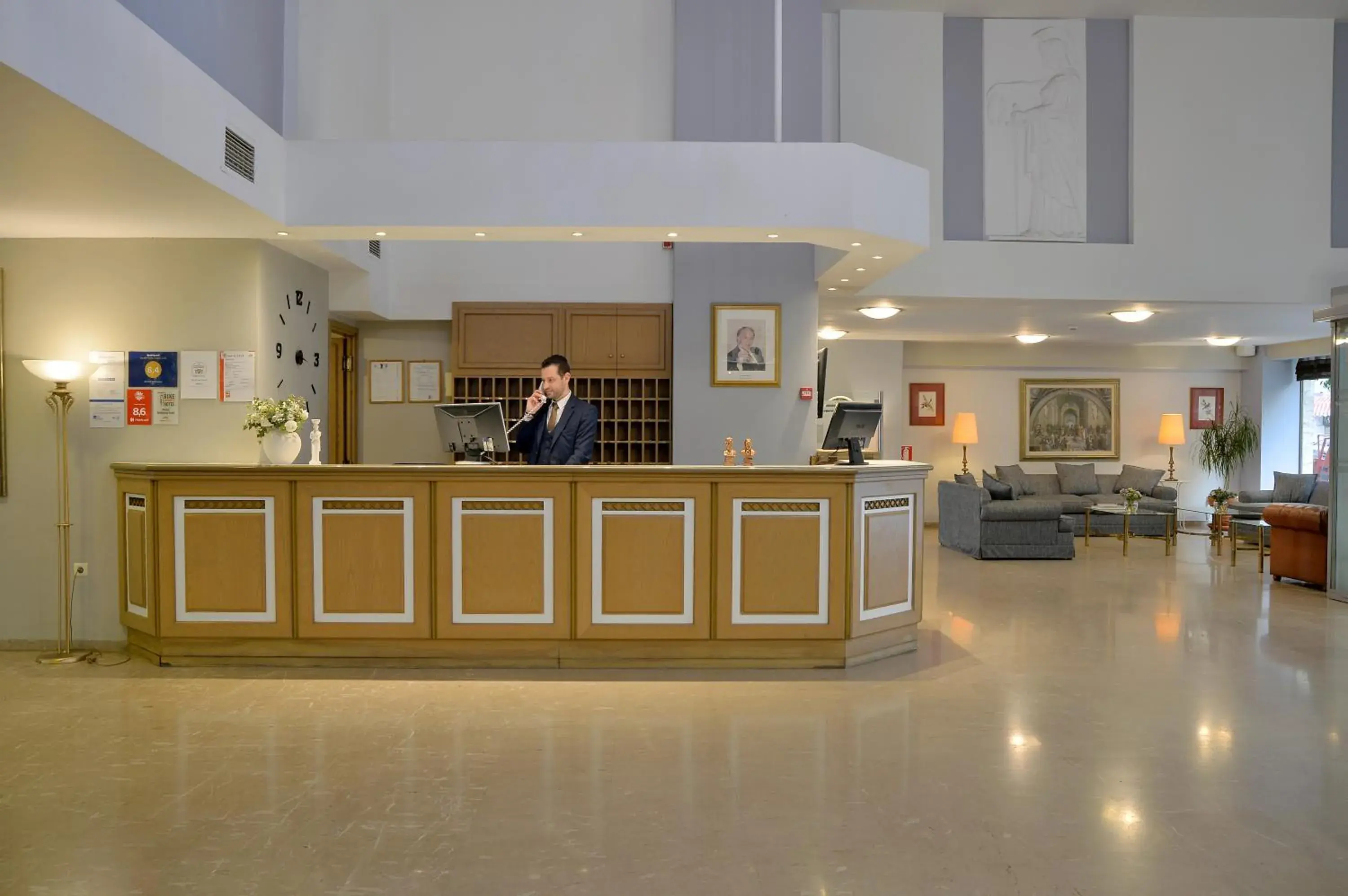 Lobby or reception in Airotel Parthenon Lobby or reception in Airotel Parthenon