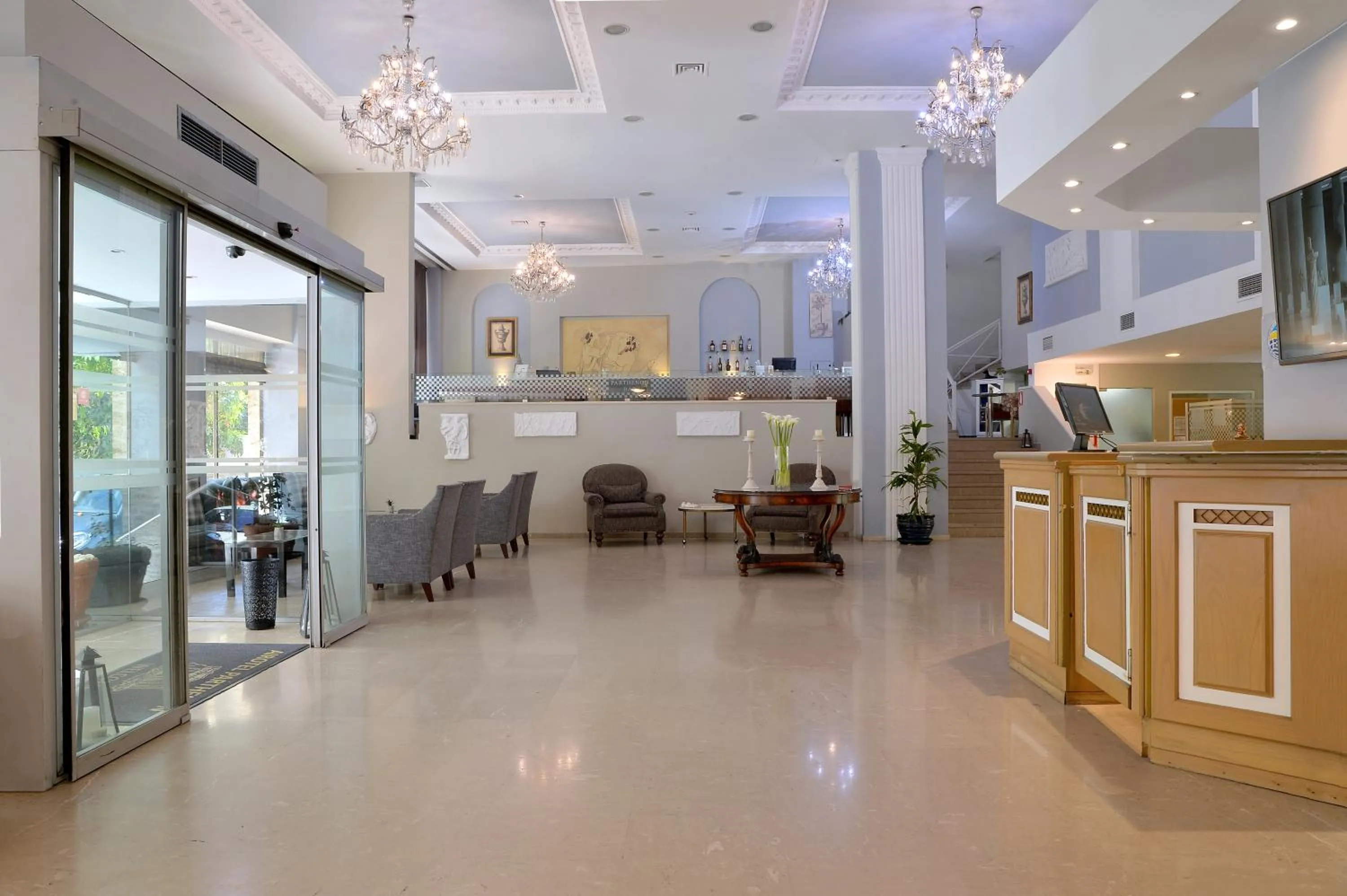 Lobby or reception in Airotel Parthenon