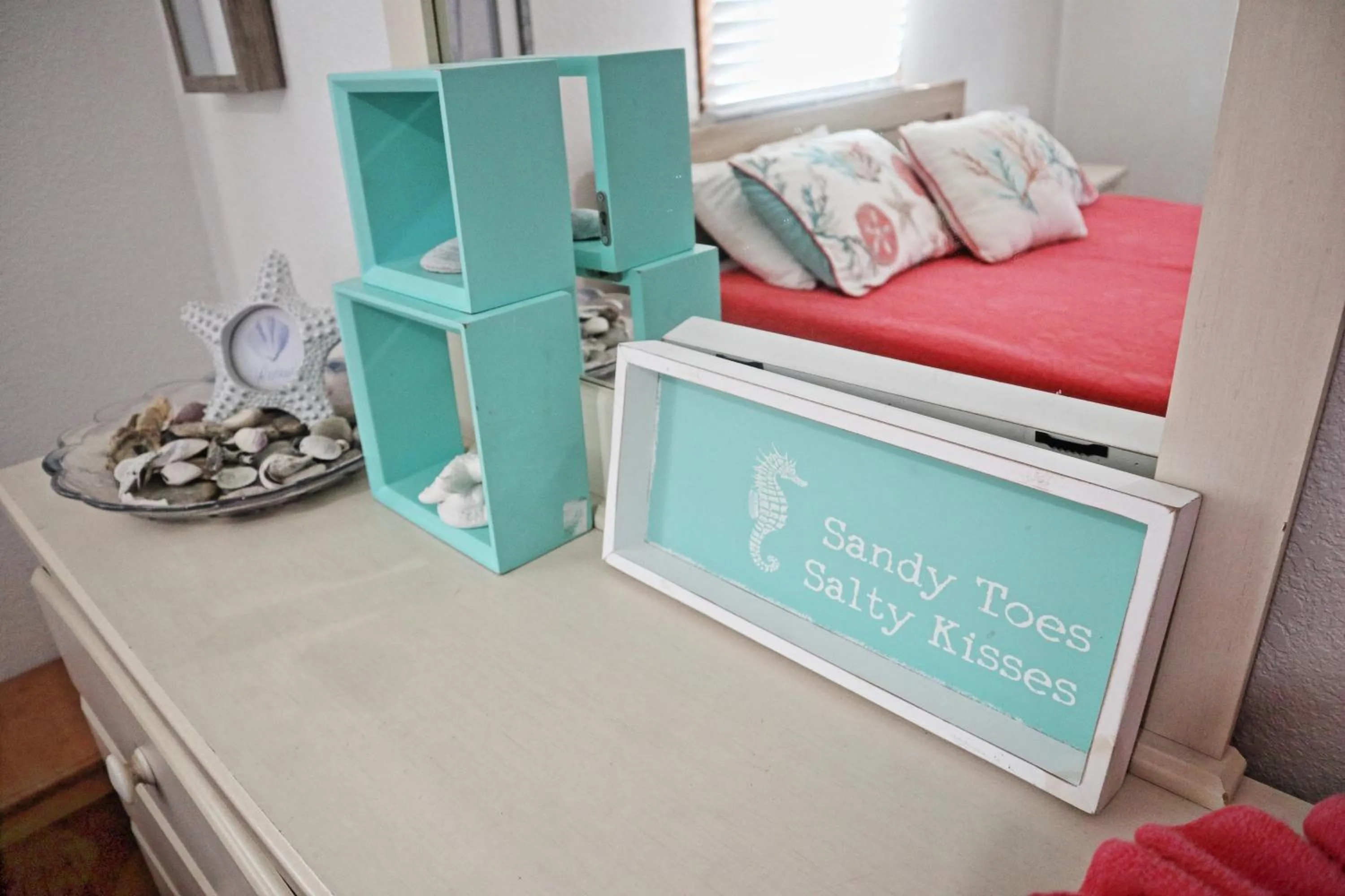 Bedroom, Bed in Lake Front Modern Beach House-Hatteras Island