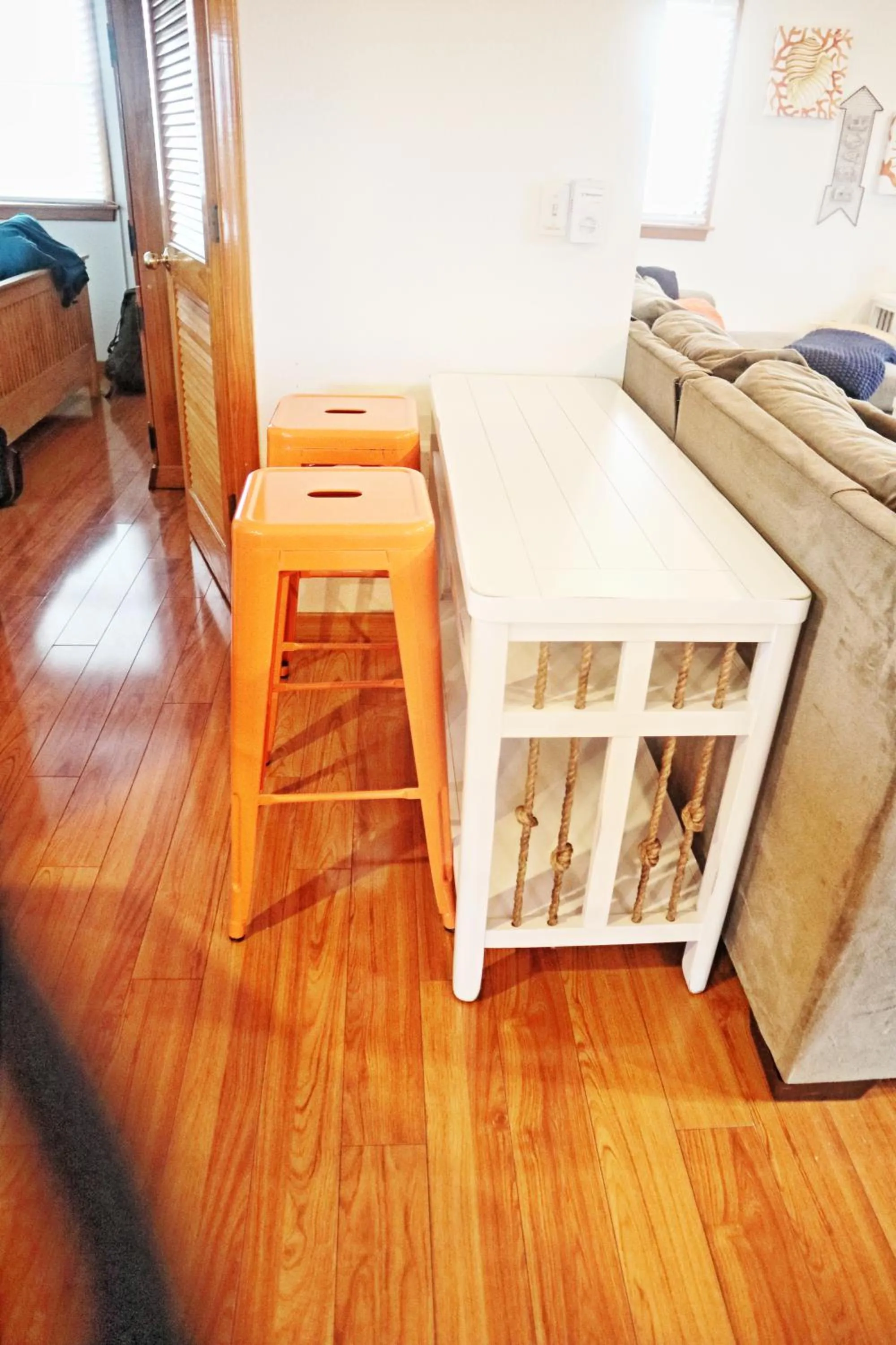 Living room in Lake Front Modern Beach House-Hatteras Island