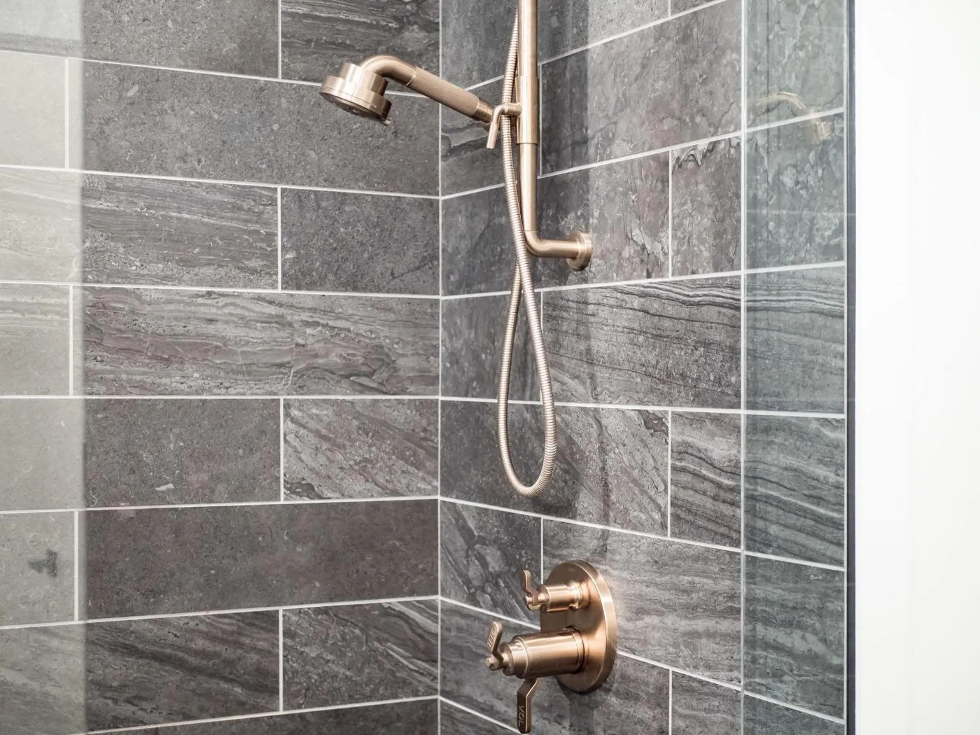 Shower in Historic German Village Industrial Masterpiece