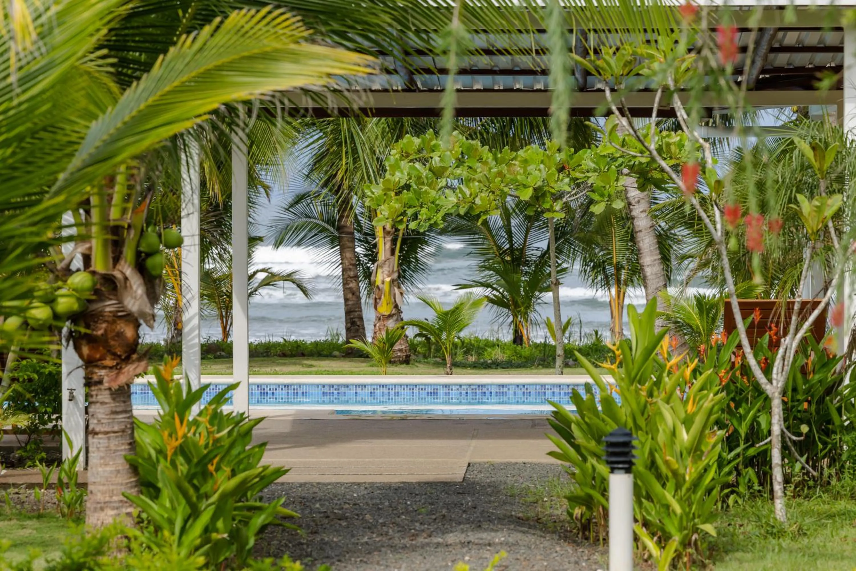 Swimming pool in Salvatierra Beachfront Hotel
