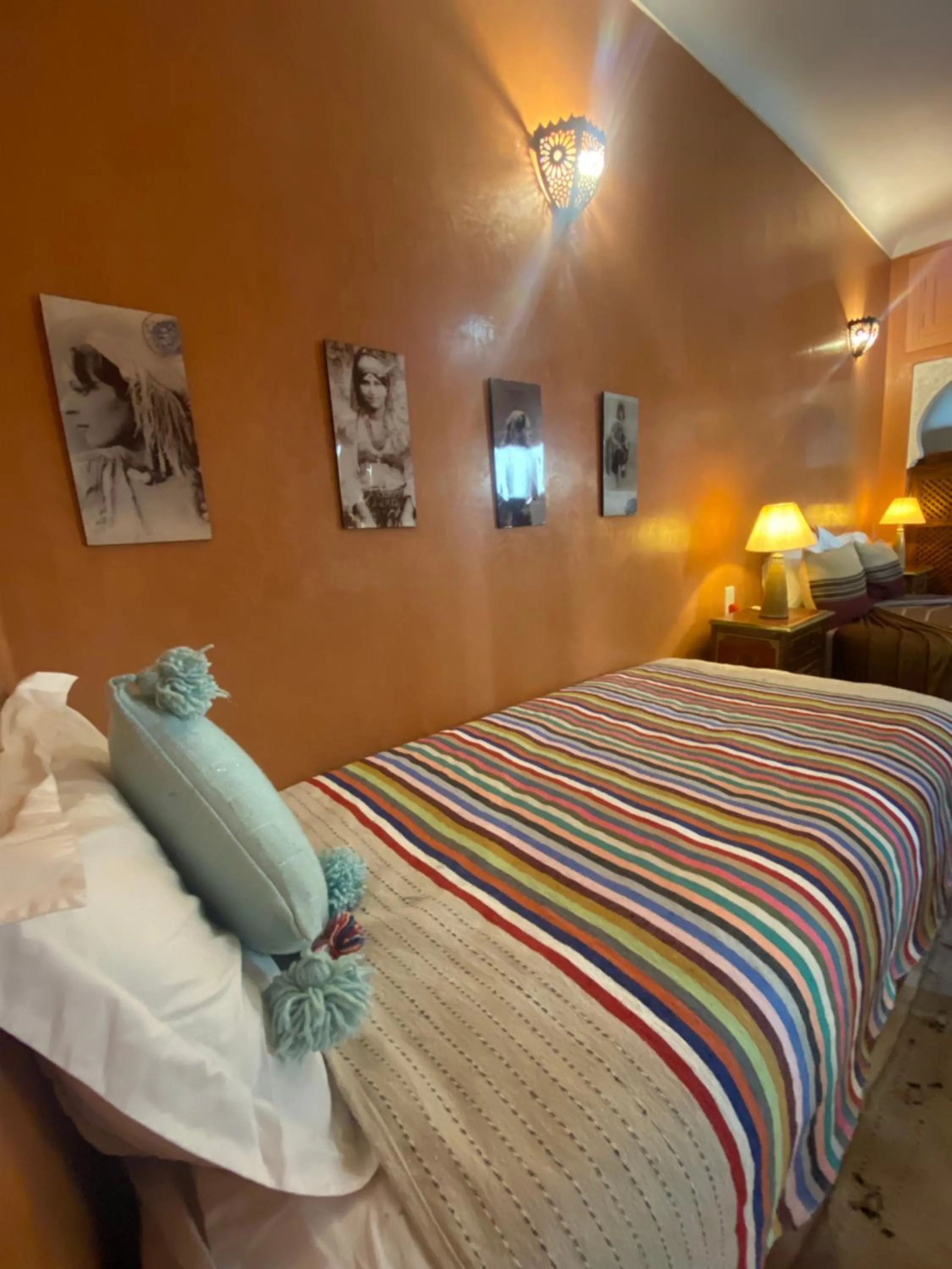 Bed in Riad Dar Teranga Hotel & Spa