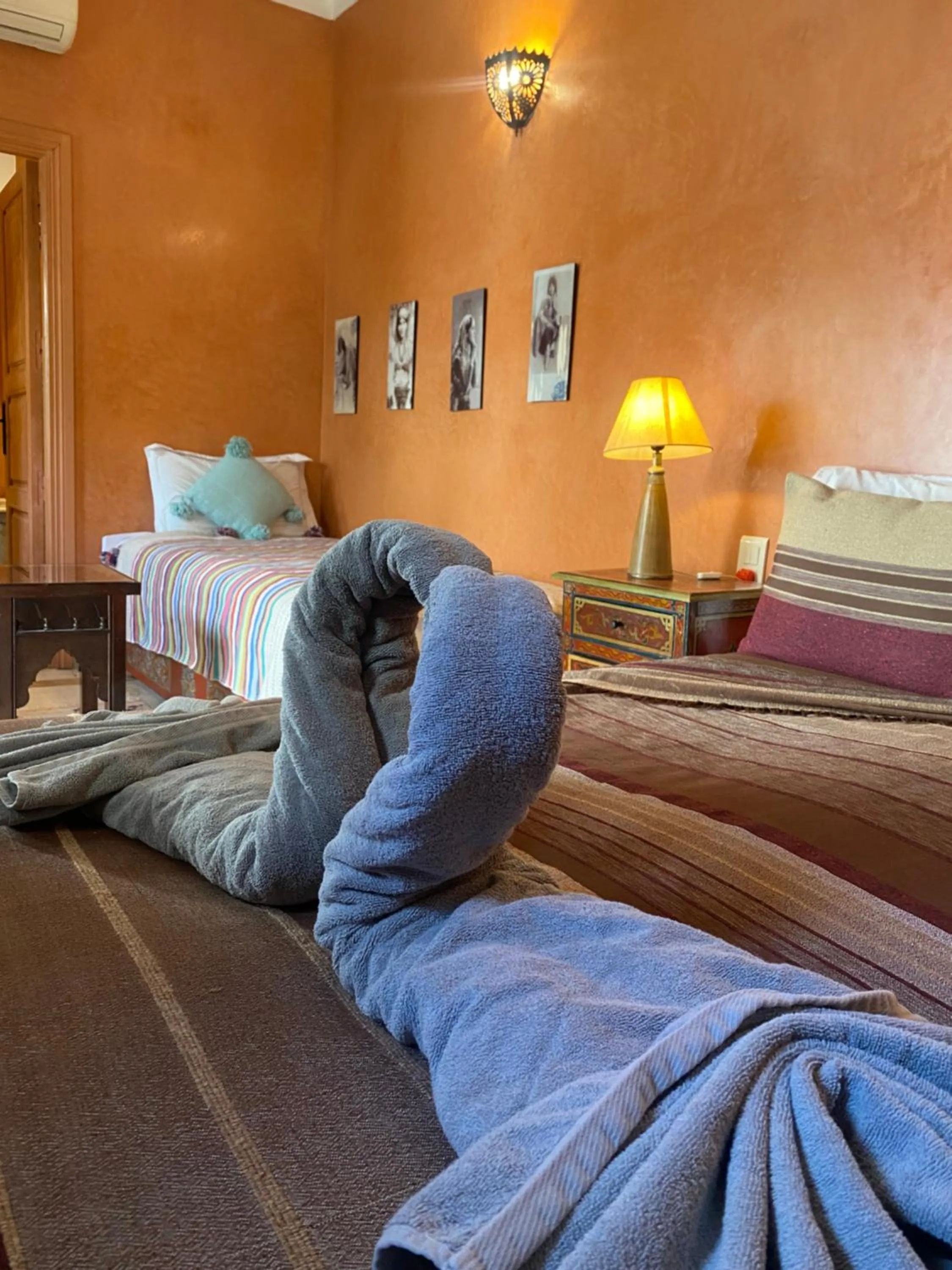 Bed in Riad Dar Teranga Hotel & Spa
