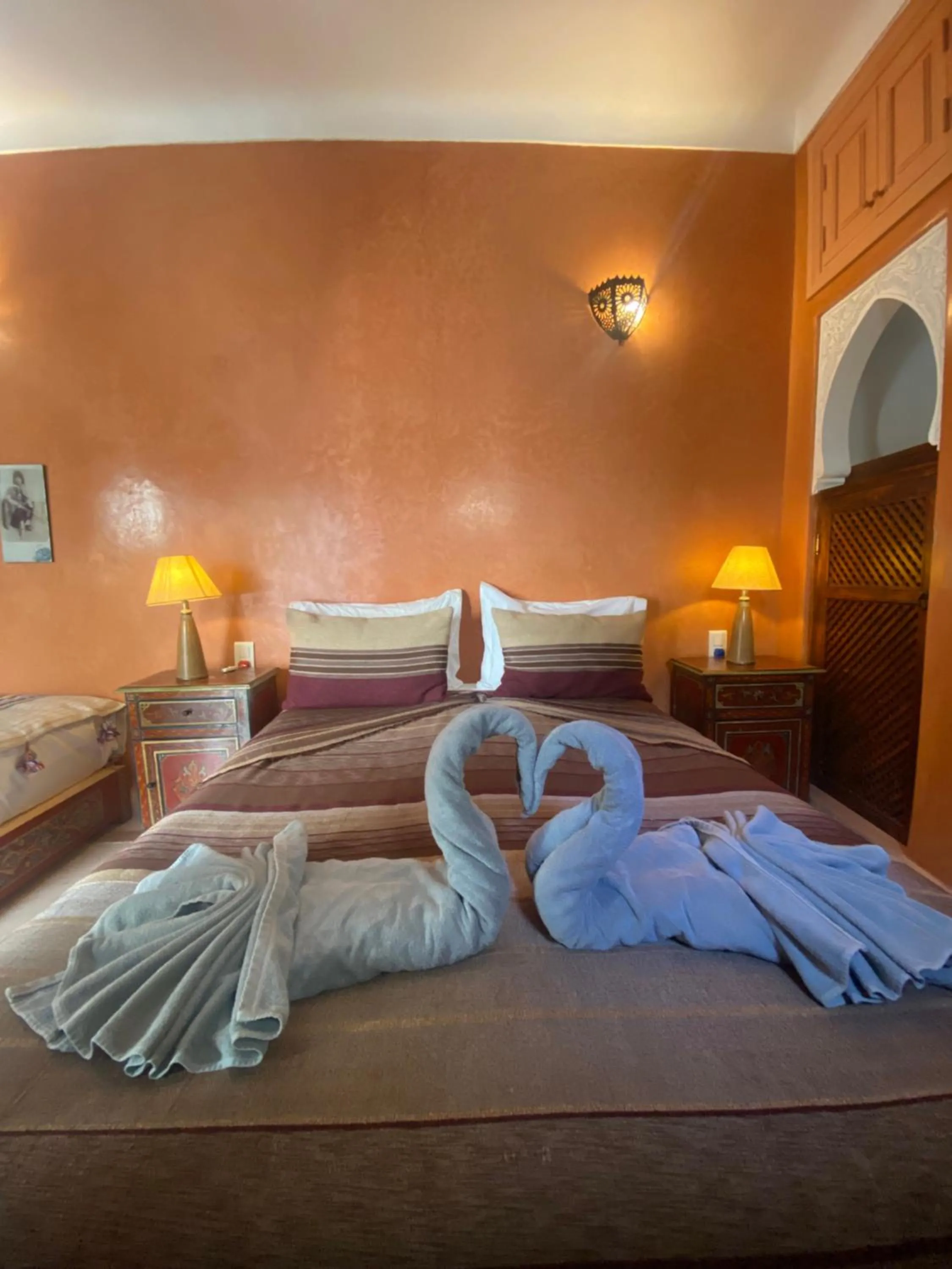Bed in Riad Dar Teranga Hotel & Spa