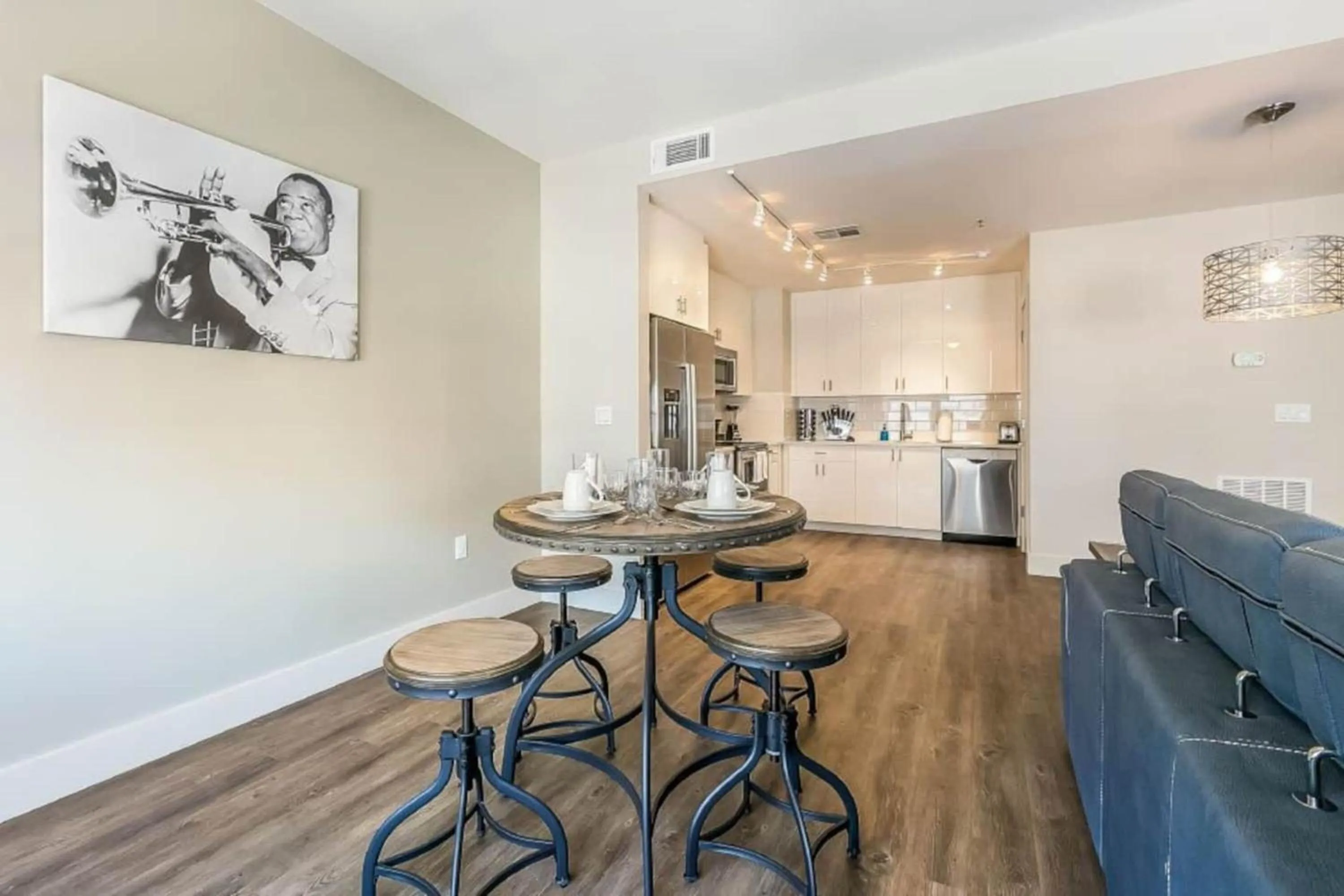 Kitchen or kitchenette in Spacious Modern Condo near French Quarter