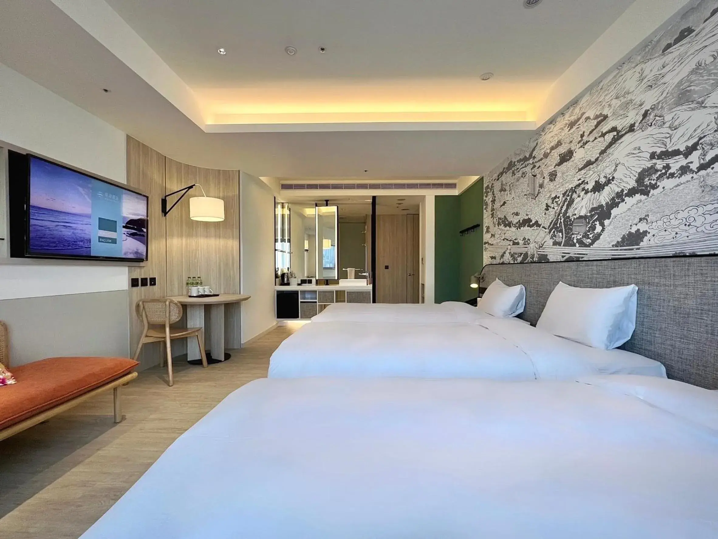 Photo of the whole room, Bed in Boutech JianTan Hotel Photo of the whole room, Bed in Boutech JianTan Hotel