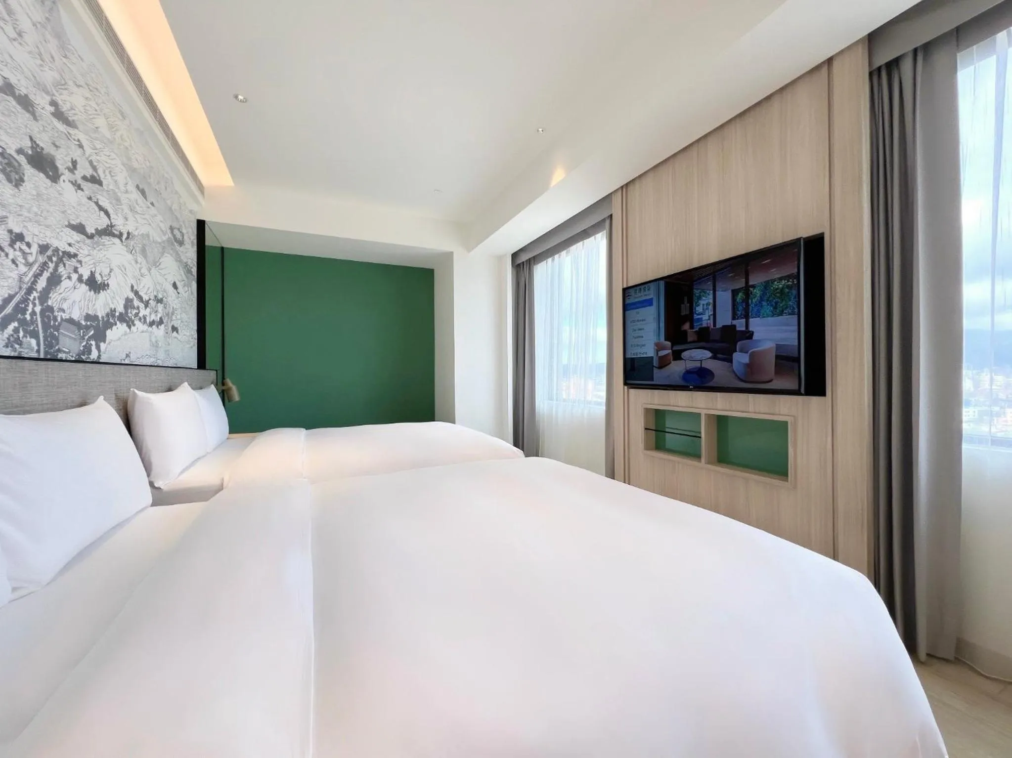 Photo of the whole room, Bed in Boutech JianTan Hotel