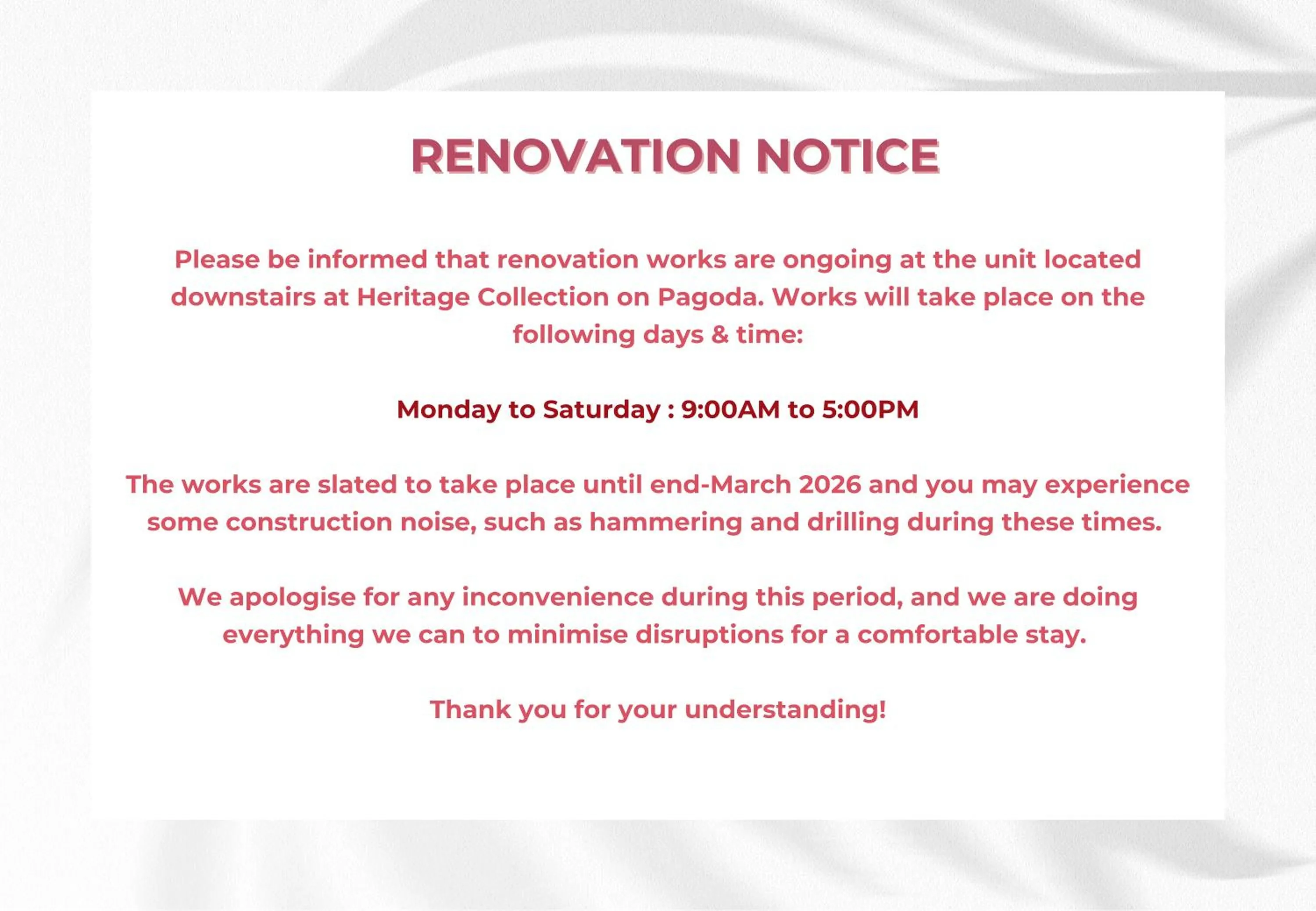 Heritage Collection on Pagoda - Mobile App Check-In