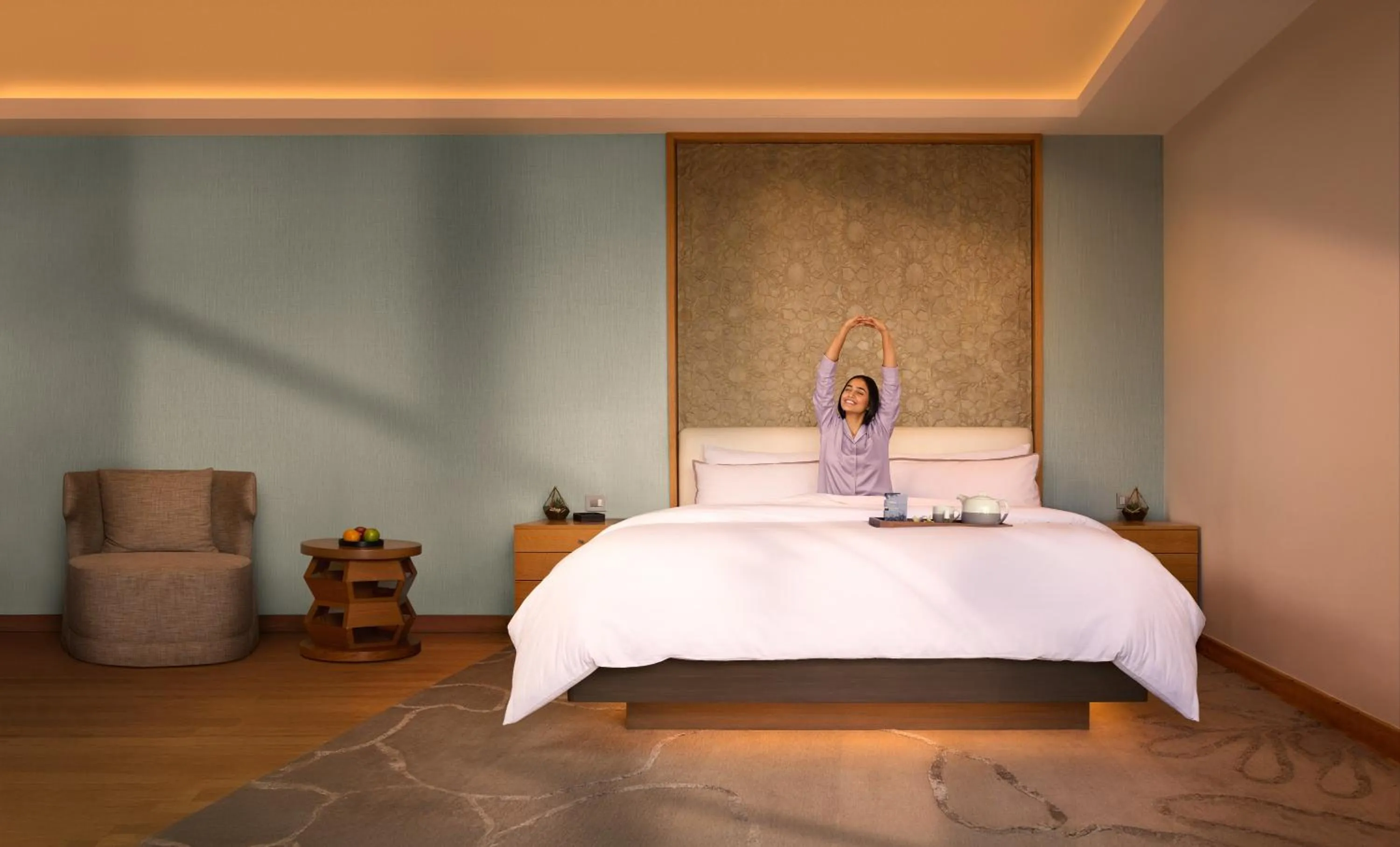 Bed in The Westin Resort & Spa Himalayas