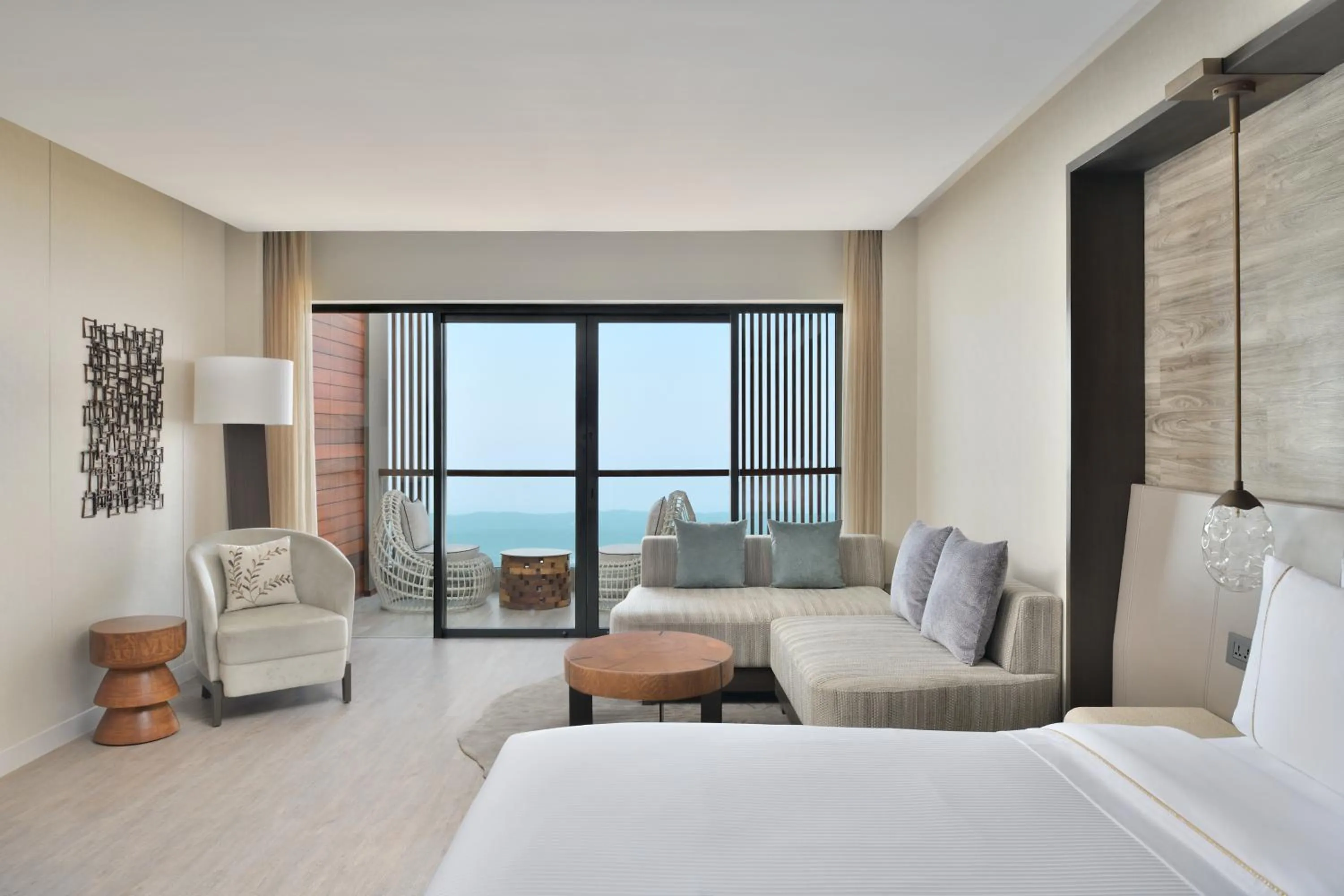 Seating area, Bed in The Westin Resort & Spa Himalayas