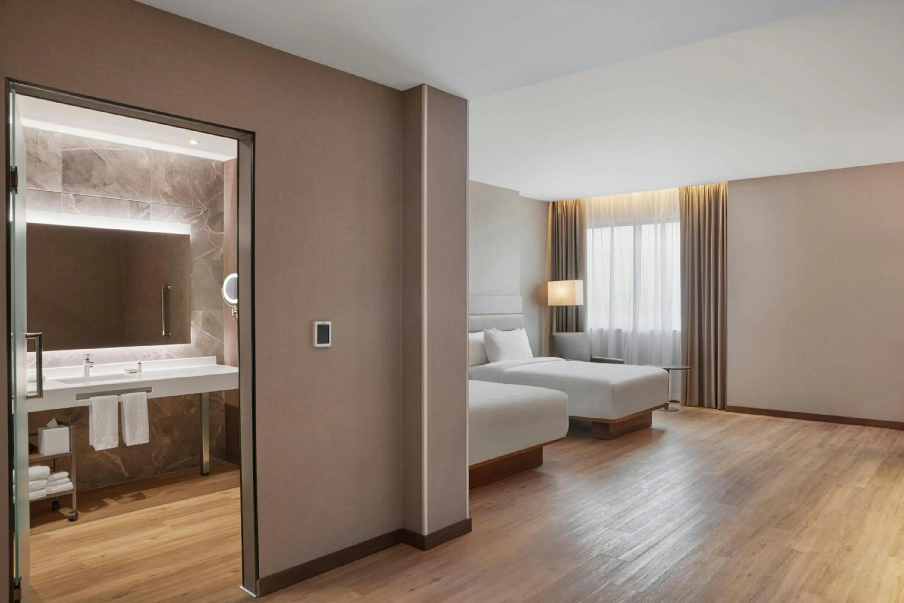 Photo of the whole room, Bed in AC Hotel by Marriott Saltillo