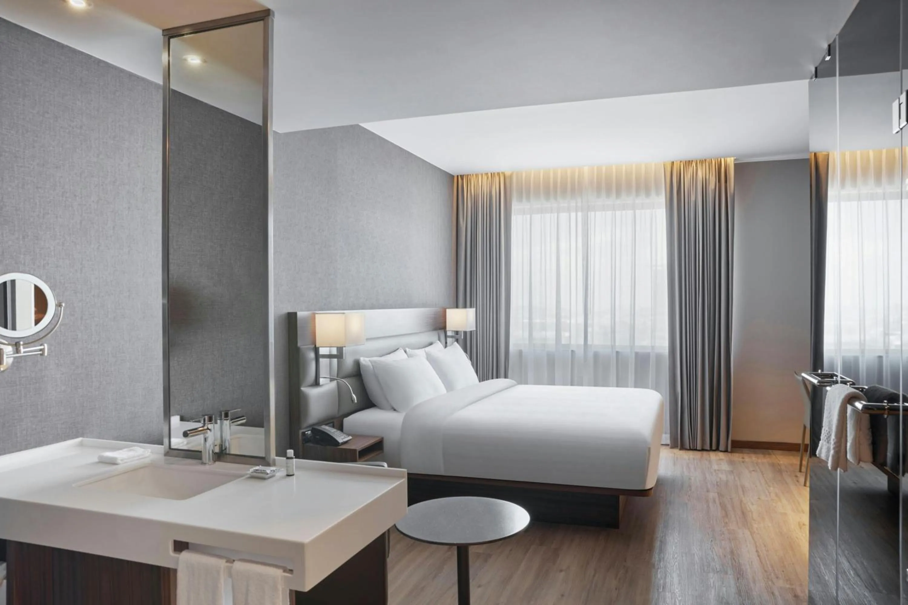 Photo of the whole room, Bed in AC Hotel by Marriott Saltillo