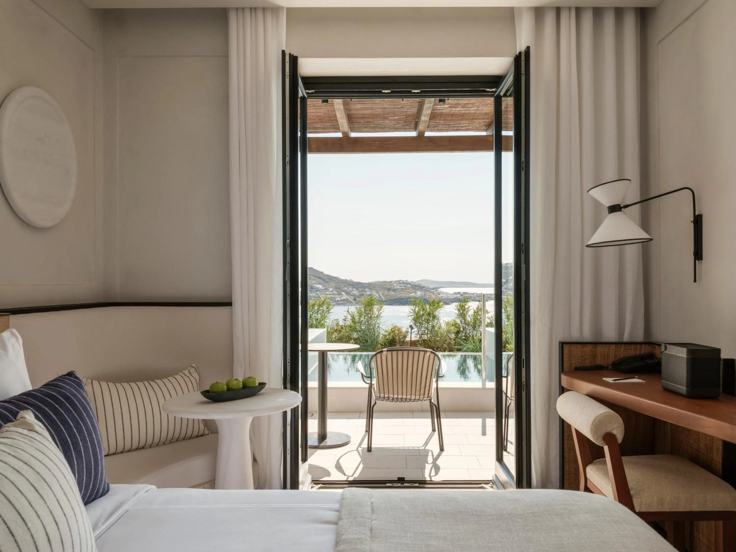 View (from property/room), Bed in Anandes Hotel