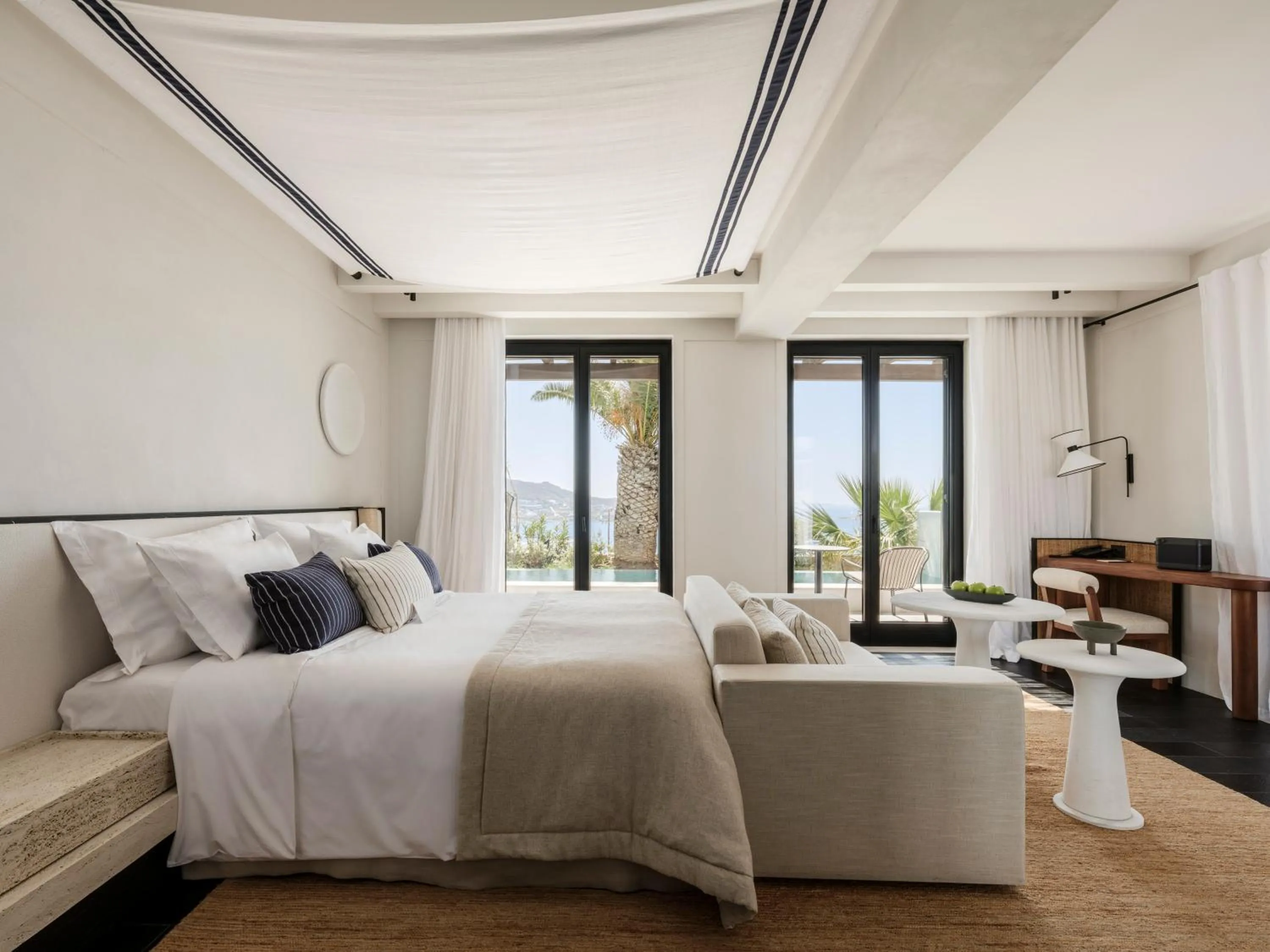 View (from property/room), Bed in Anandes Hotel