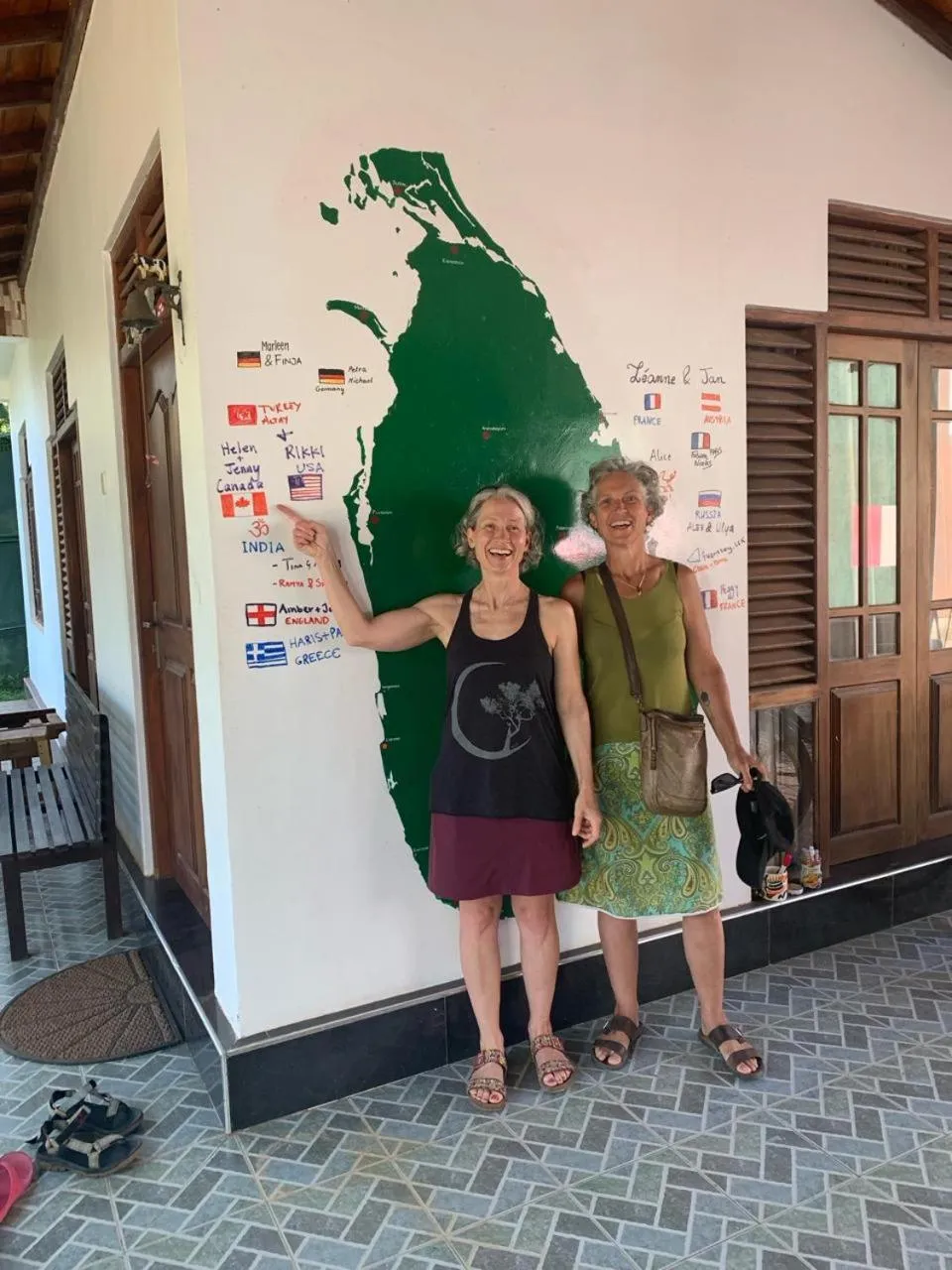 group of guests in Serendip Villa Holiday Home Talalla Sri Lanka