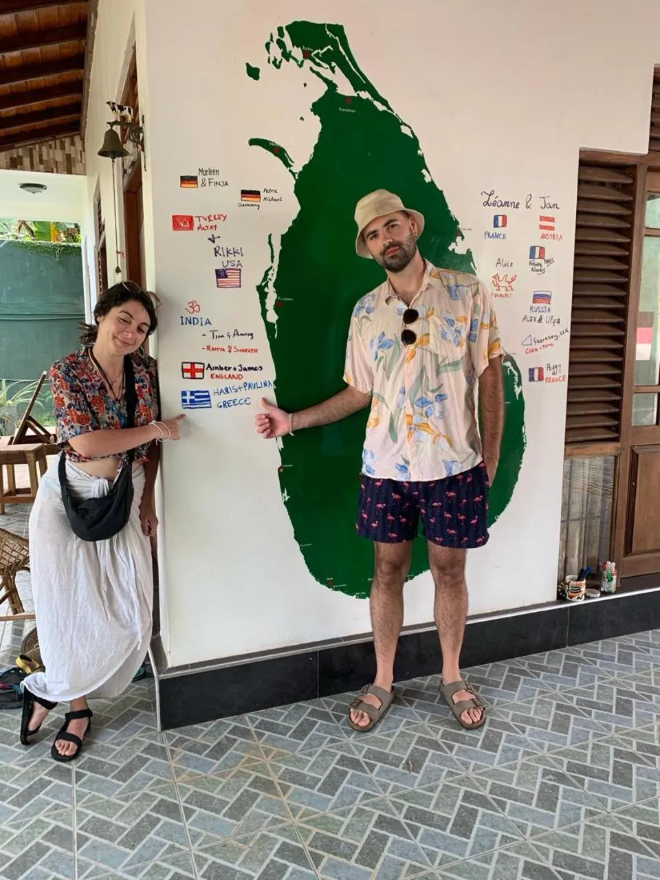 group of guests in Serendip Villa Holiday Home Talalla Sri Lanka