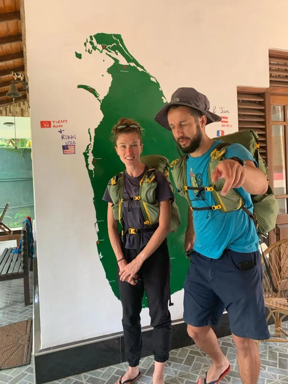 group of guests in Serendip Villa Holiday Home Talalla Sri Lanka